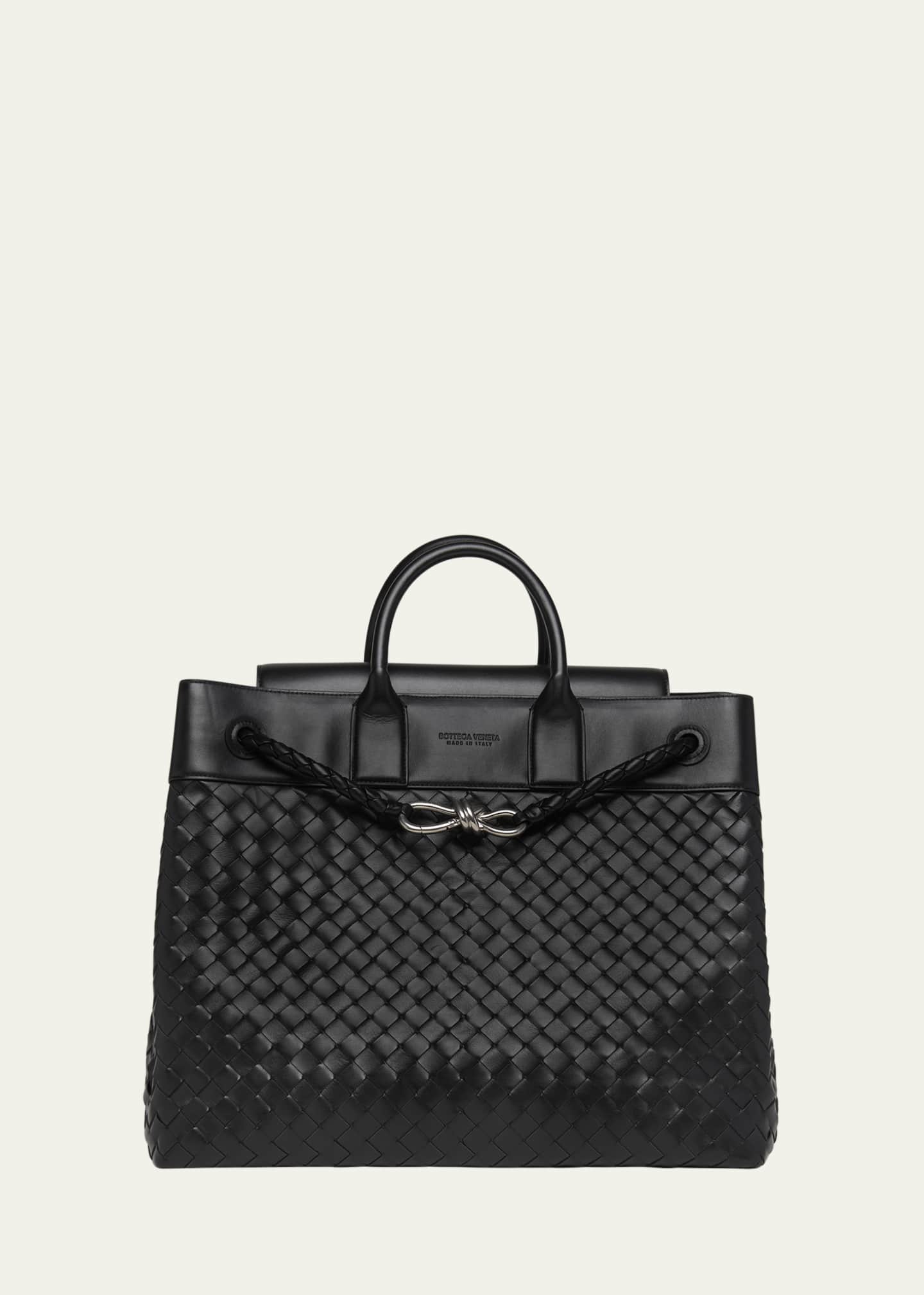 Bottega Veneta Men's Small Andiamo Voyager Intrecciato Shoulder Bag Image 1 of 6