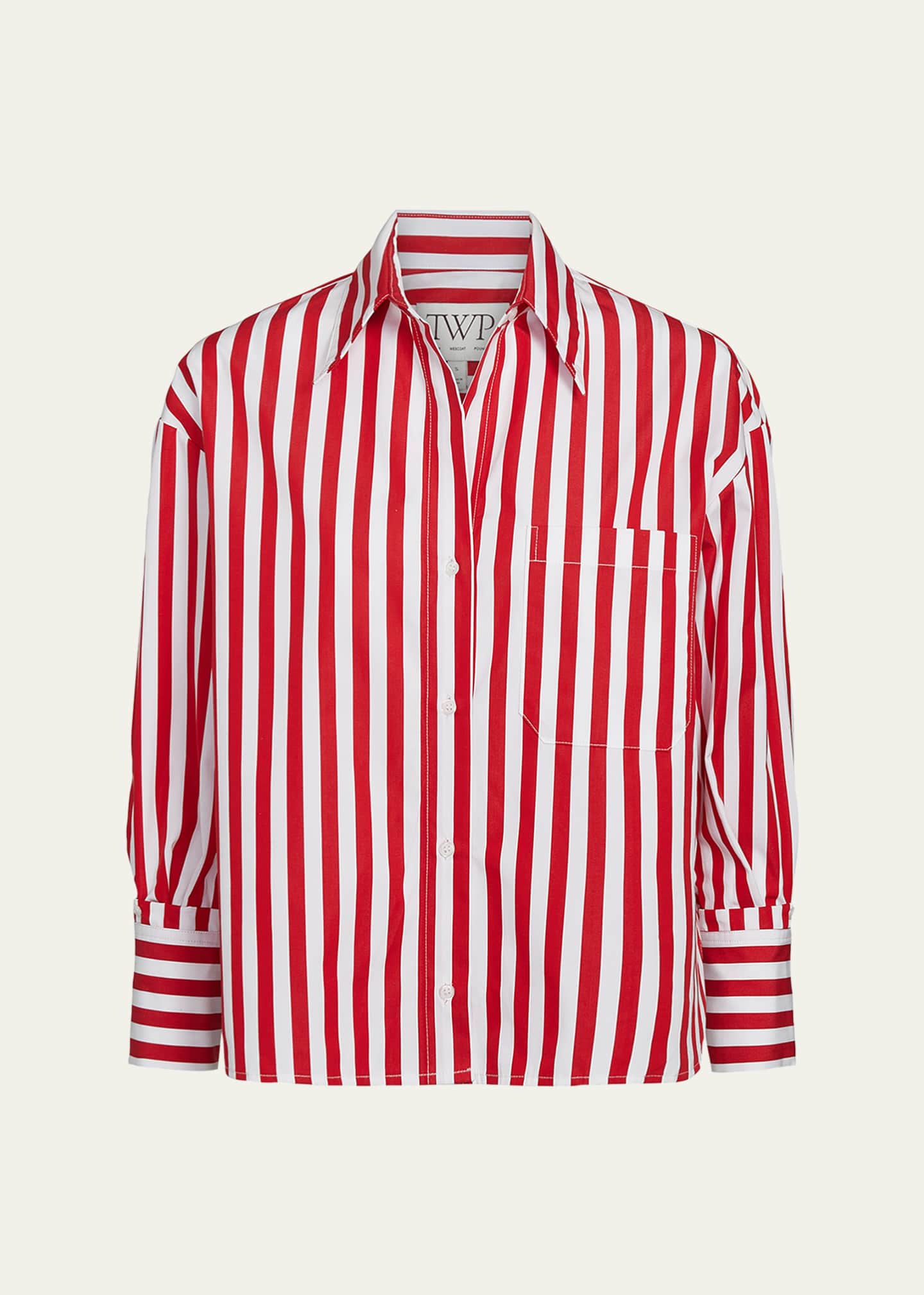 TWP J.D. Striped Button-Front Shirt