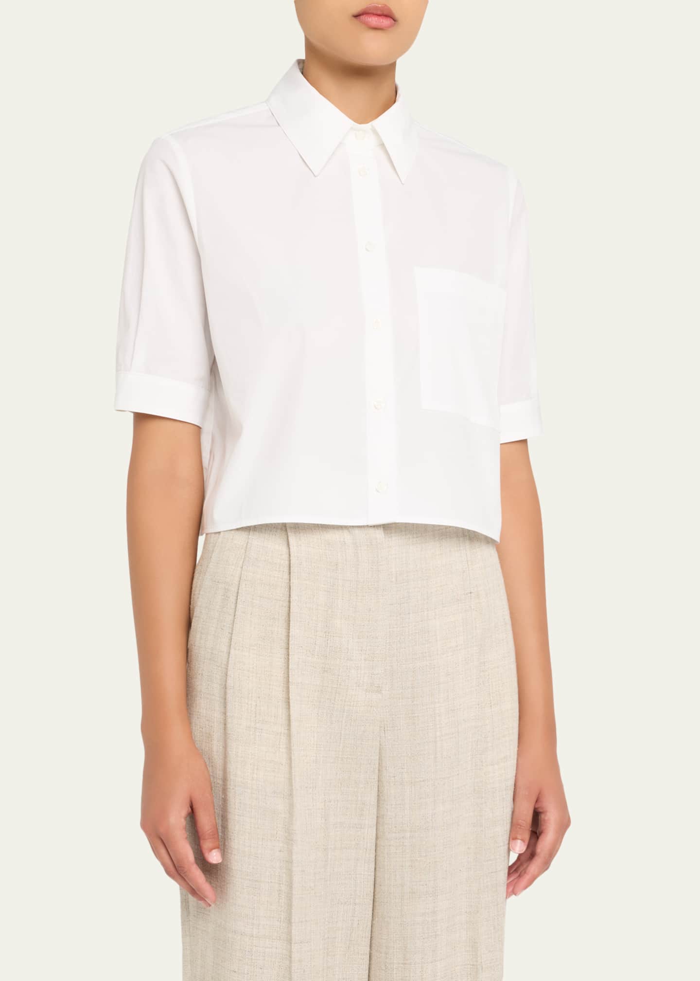 TWP Short Lived Button-Front Shirt Image 4 of 5