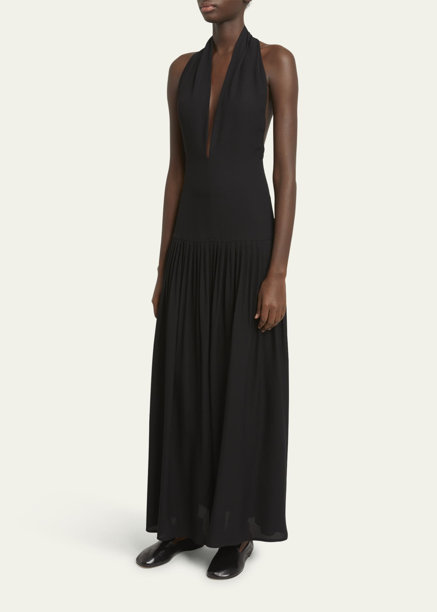 Tala Halter Viscose Georgette Dress