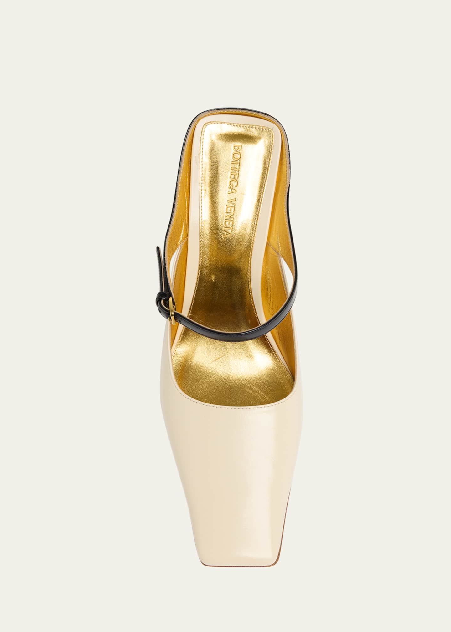 Bottega Veneta Nappa Leather Mary Jane Pumps Image 6 of 6