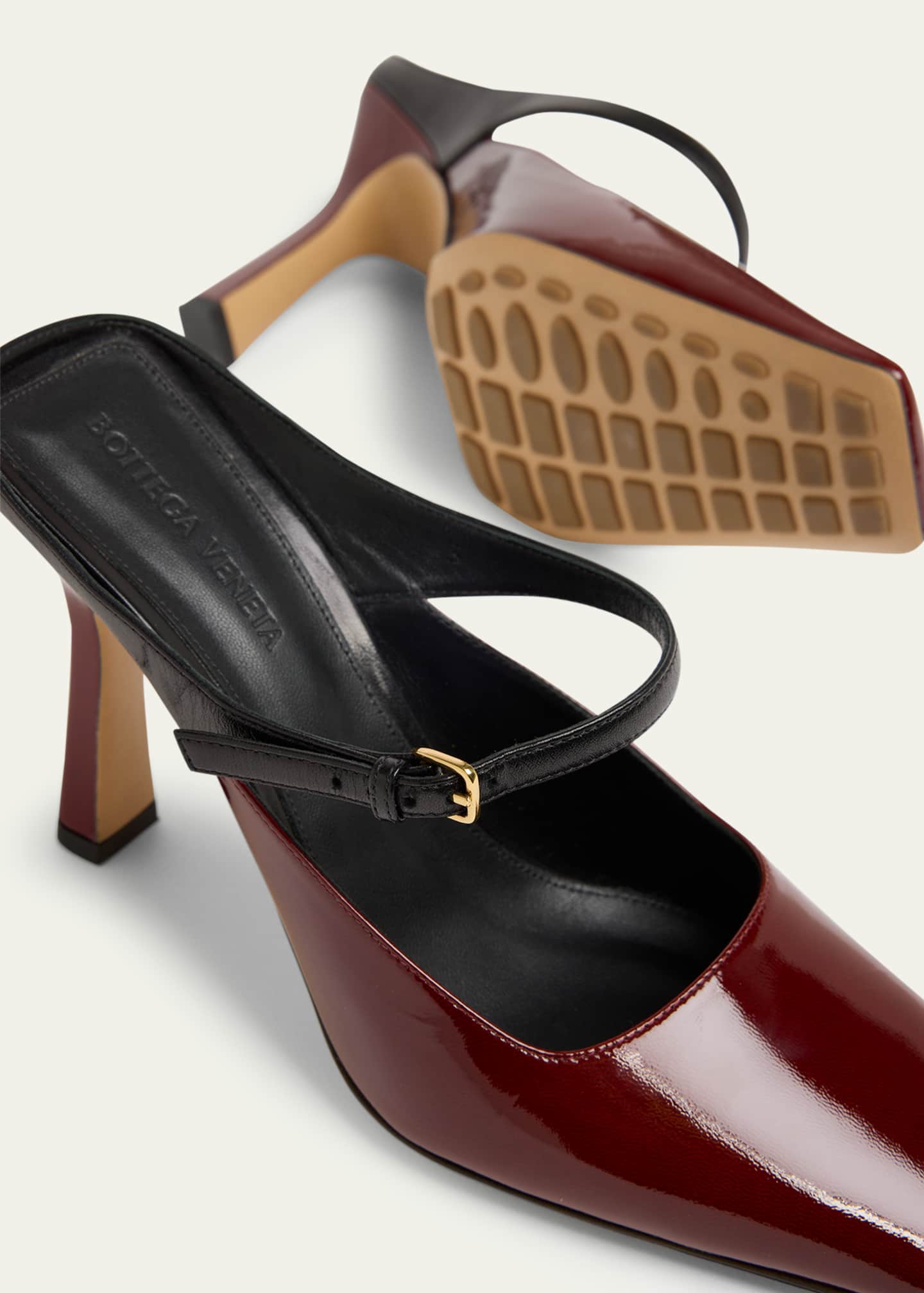 Bottega Veneta Patent Leather Mary Jane Pumps Image 5 of 6