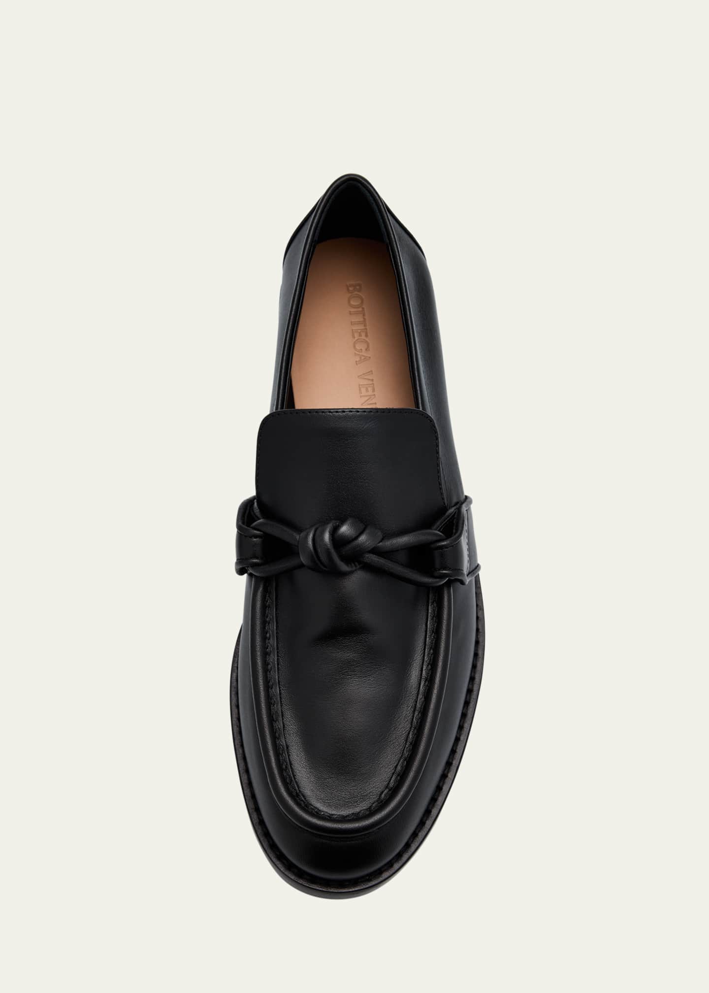 Bottega Veneta Astaire Metal Knot Leather Loafers Image 6 of 6