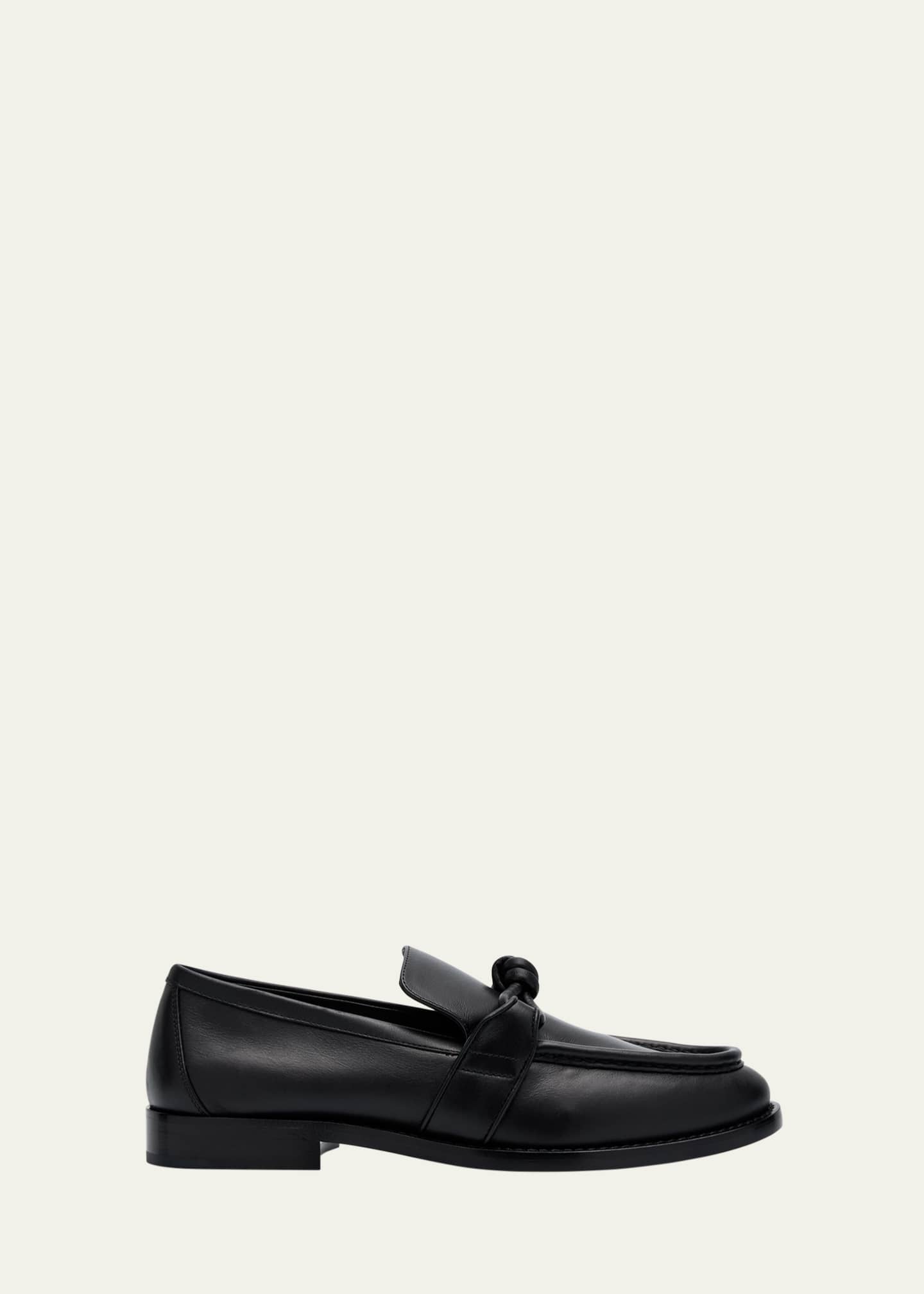Bottega Veneta Astaire Metal Knot Leather Loafers Image 1 of 6