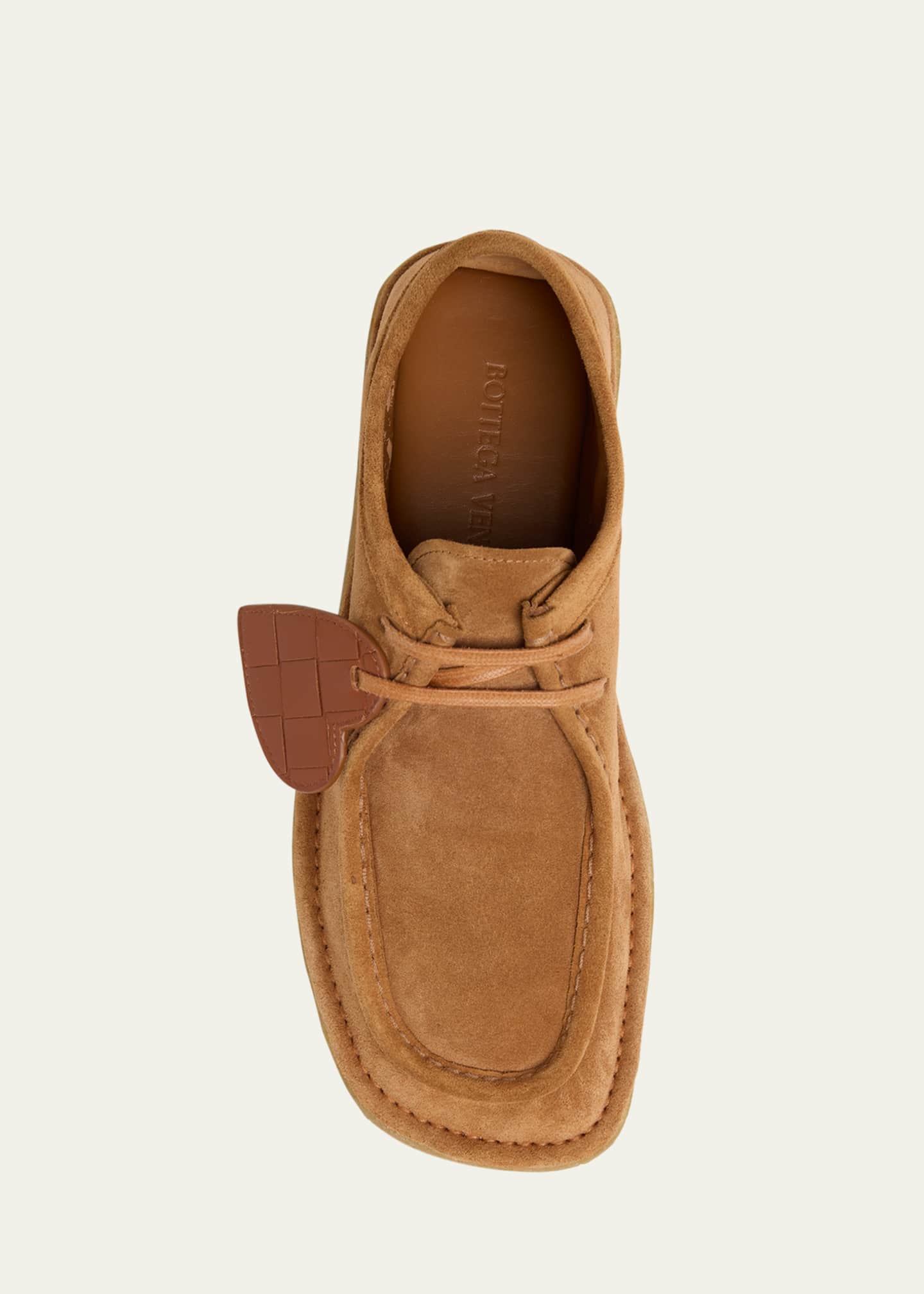 Bottega Veneta Daddy Derby Suede Wallabee Booties Image 6 of 6