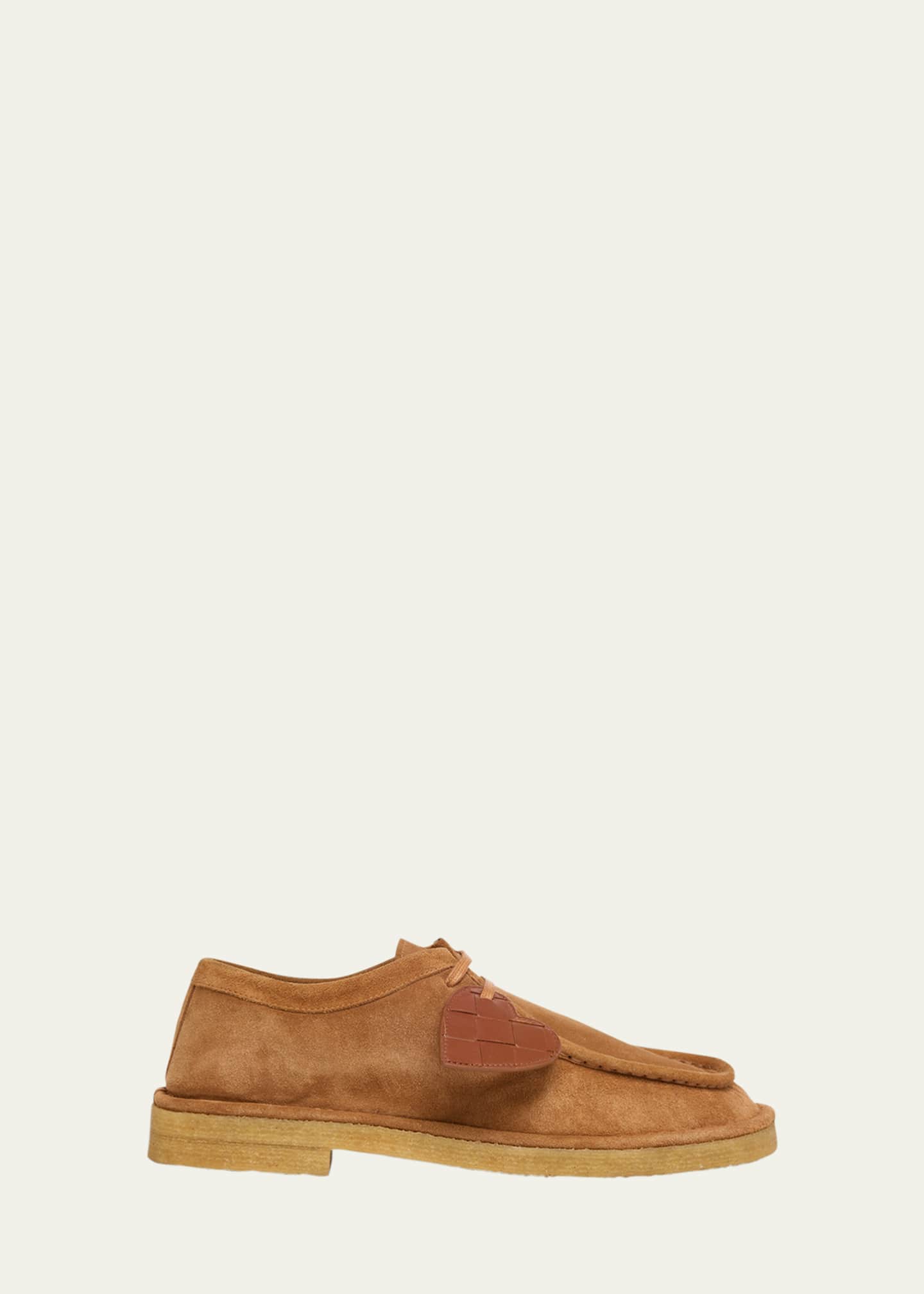 Bottega Veneta Daddy Derby Suede Wallabee Booties Image 1 of 6