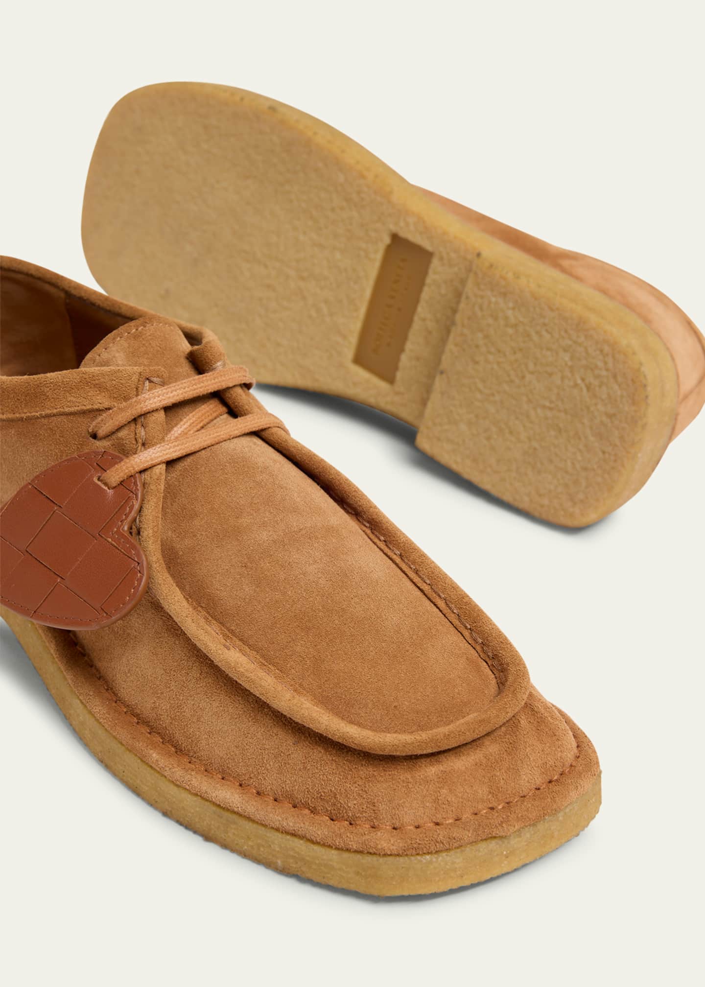 Bottega Veneta Daddy Derby Suede Wallabee Booties Image 5 of 6