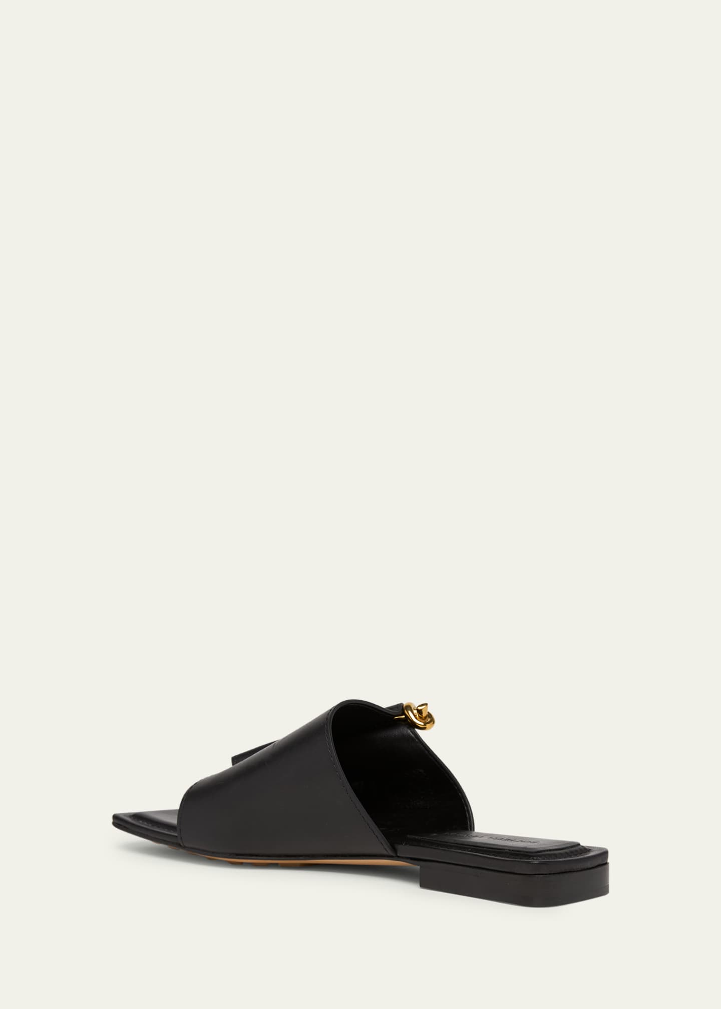 Bottega Veneta Leather Knot Flat Sandals Image 4 of 6