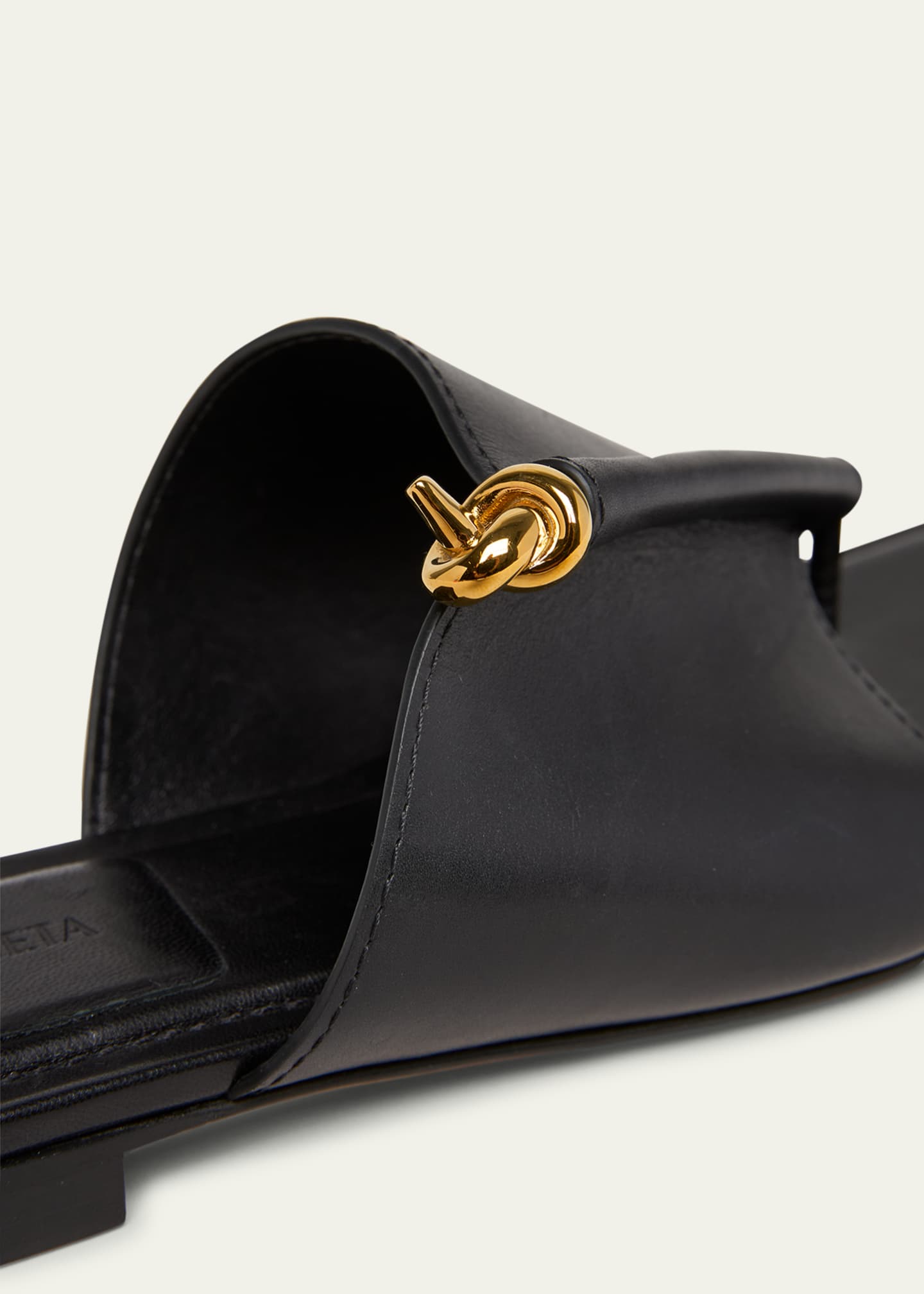 Bottega Veneta Leather Knot Flat Sandals Image 5 of 6