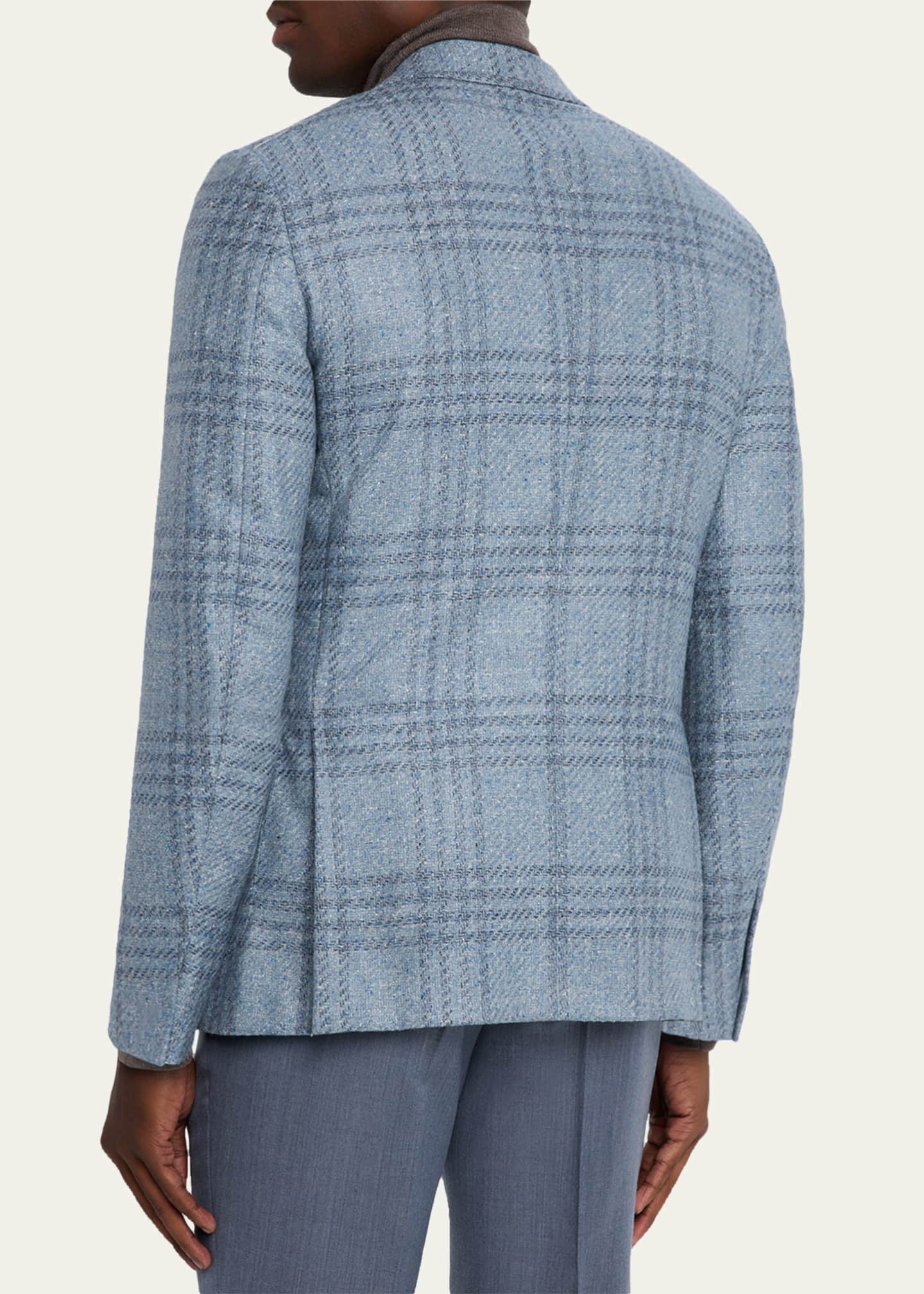 ZEGNA Men's Maxi-Plaid Woven Patch-Pocket Sport Coat - Bergdorf