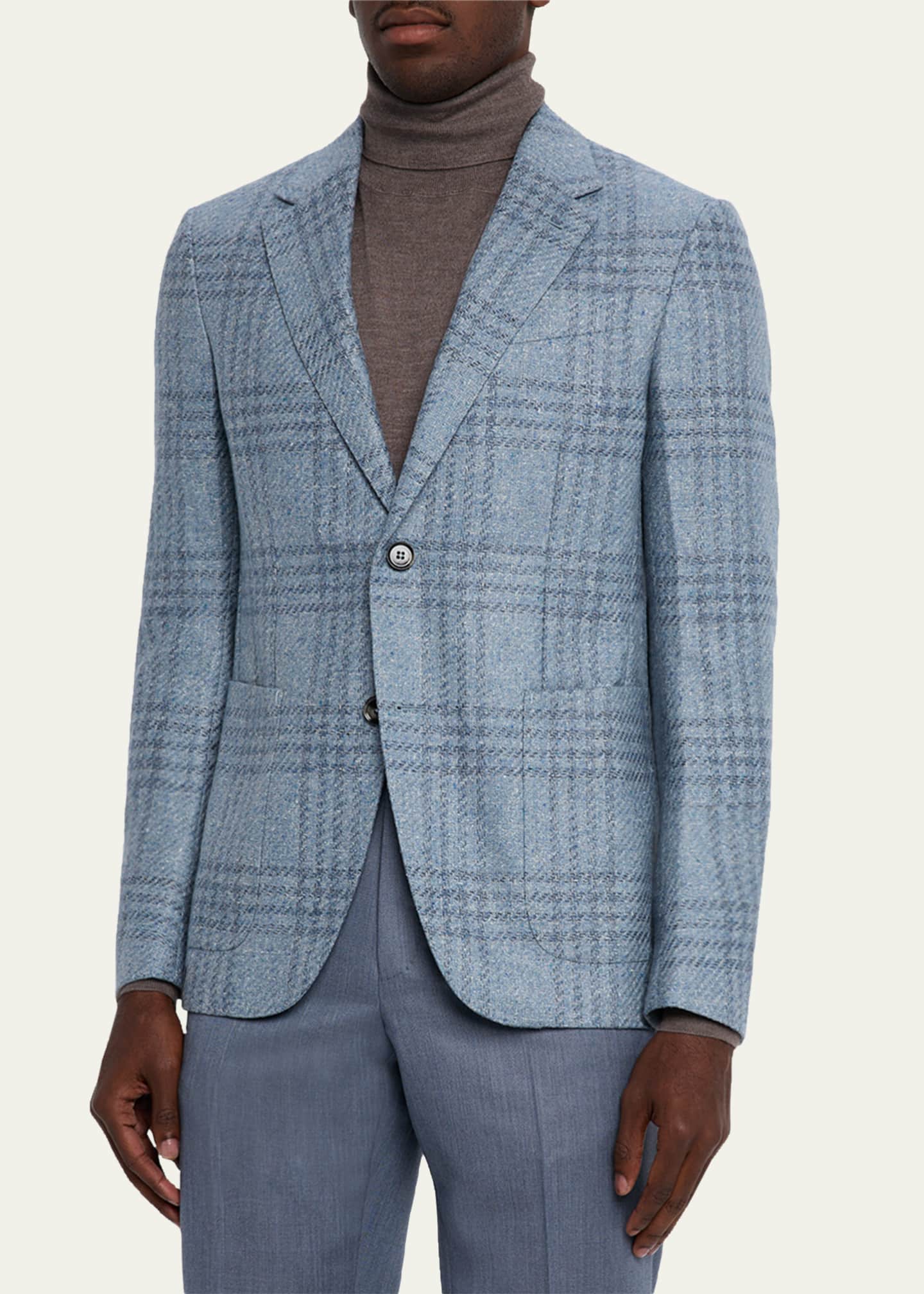 ZEGNA Men's Maxi-Plaid Woven Patch-Pocket Sport Coat - Bergdorf