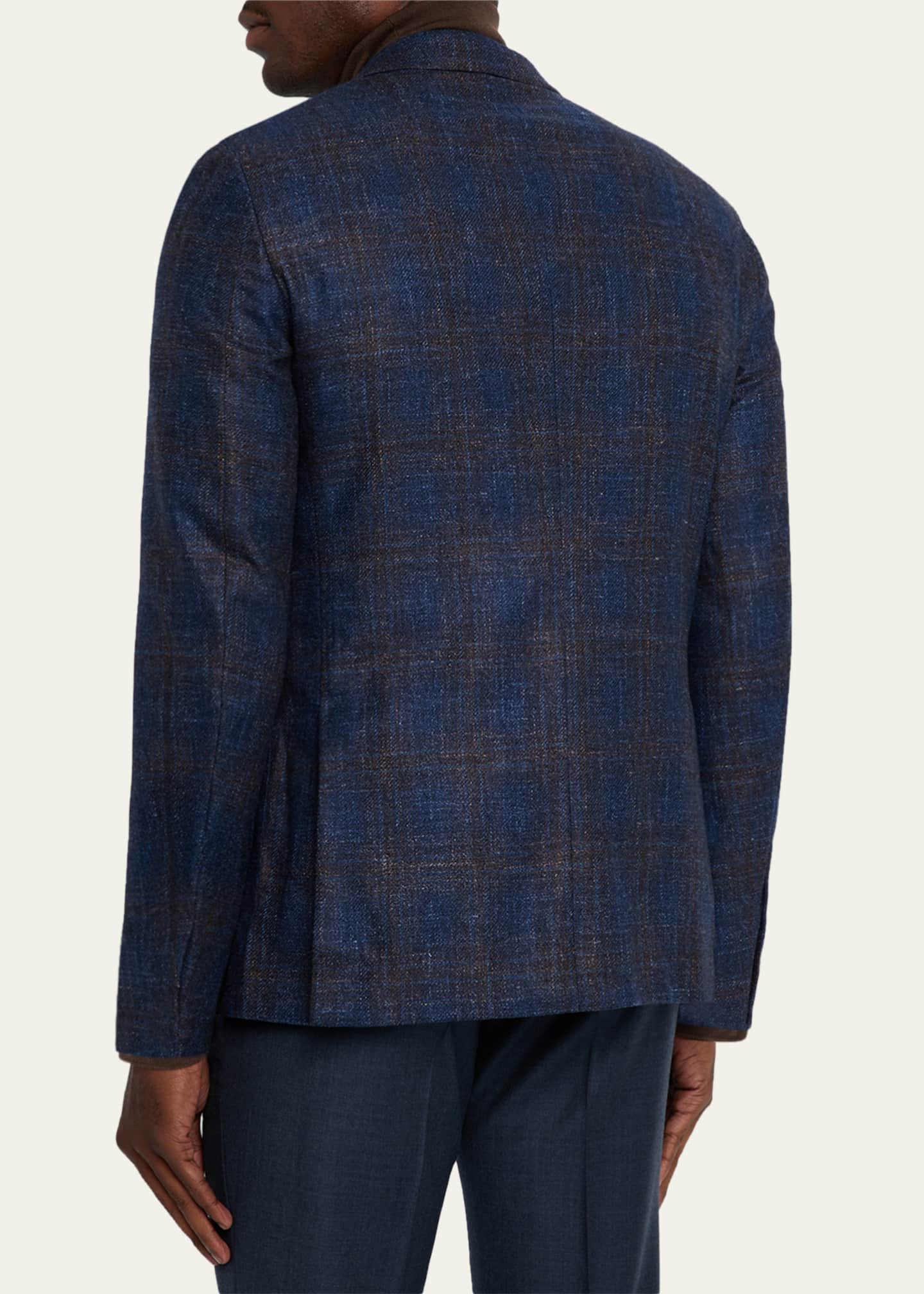 ZEGNA Men's Check Woven Patch-Pocket Sport Coat - Bergdorf Goodman