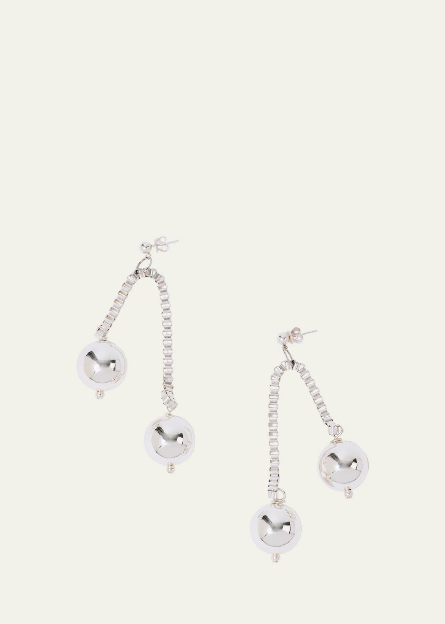 PEARL OCTOPUSS.Y Chained Sphere Earrings Image 1 of 2