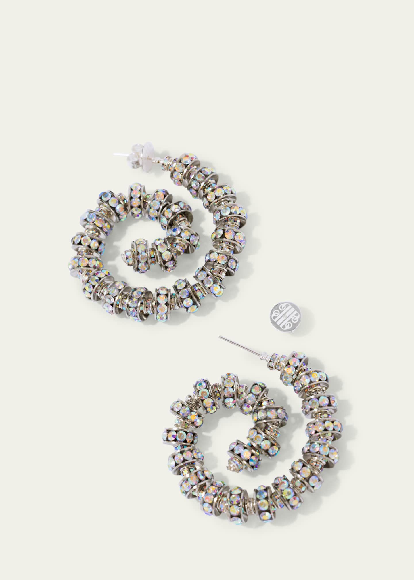 PEARL OCTOPUSS.Y Spiral Hoop Earrings Image 3 of 3