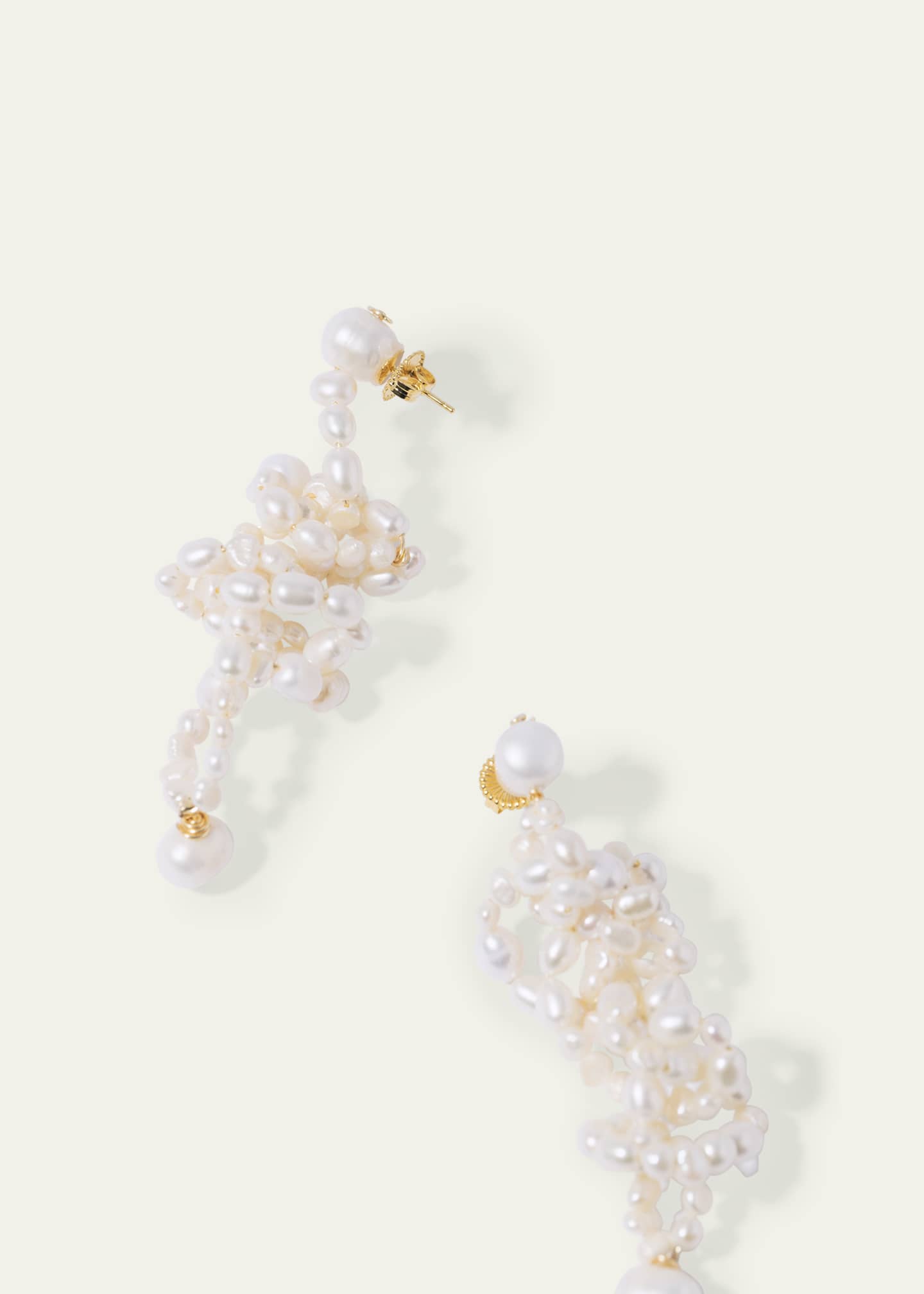 PEARL OCTOPUSS.Y White Lotus Earrings Image 2 of 2