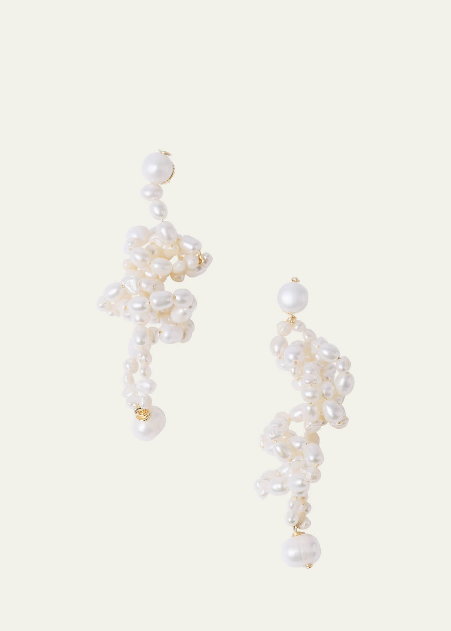 PEARL OCTOPUSS.Y White Lotus Earrings Image 1 of 2