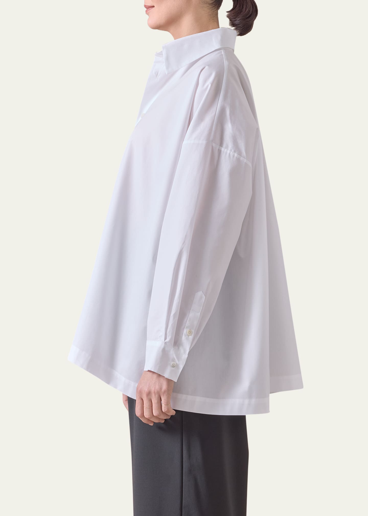 【予約販売品】 Side Angle-To-Front Poplin Cotton Eskandar Seam With Shirt ジャケット・アウター