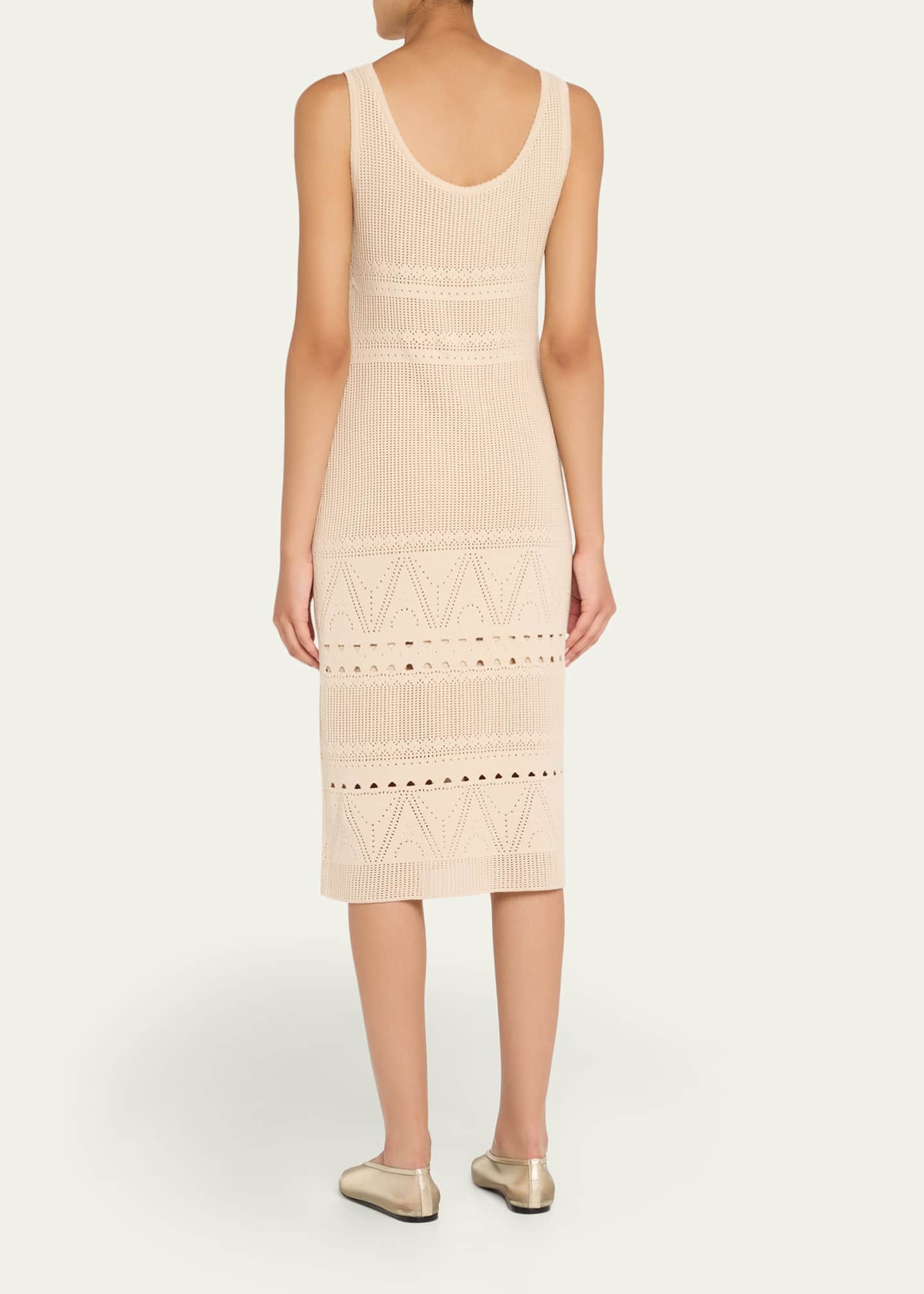 Kobi Halperin Emerson Scoop-Neck Cotton Knit Dress Image 3 of 5