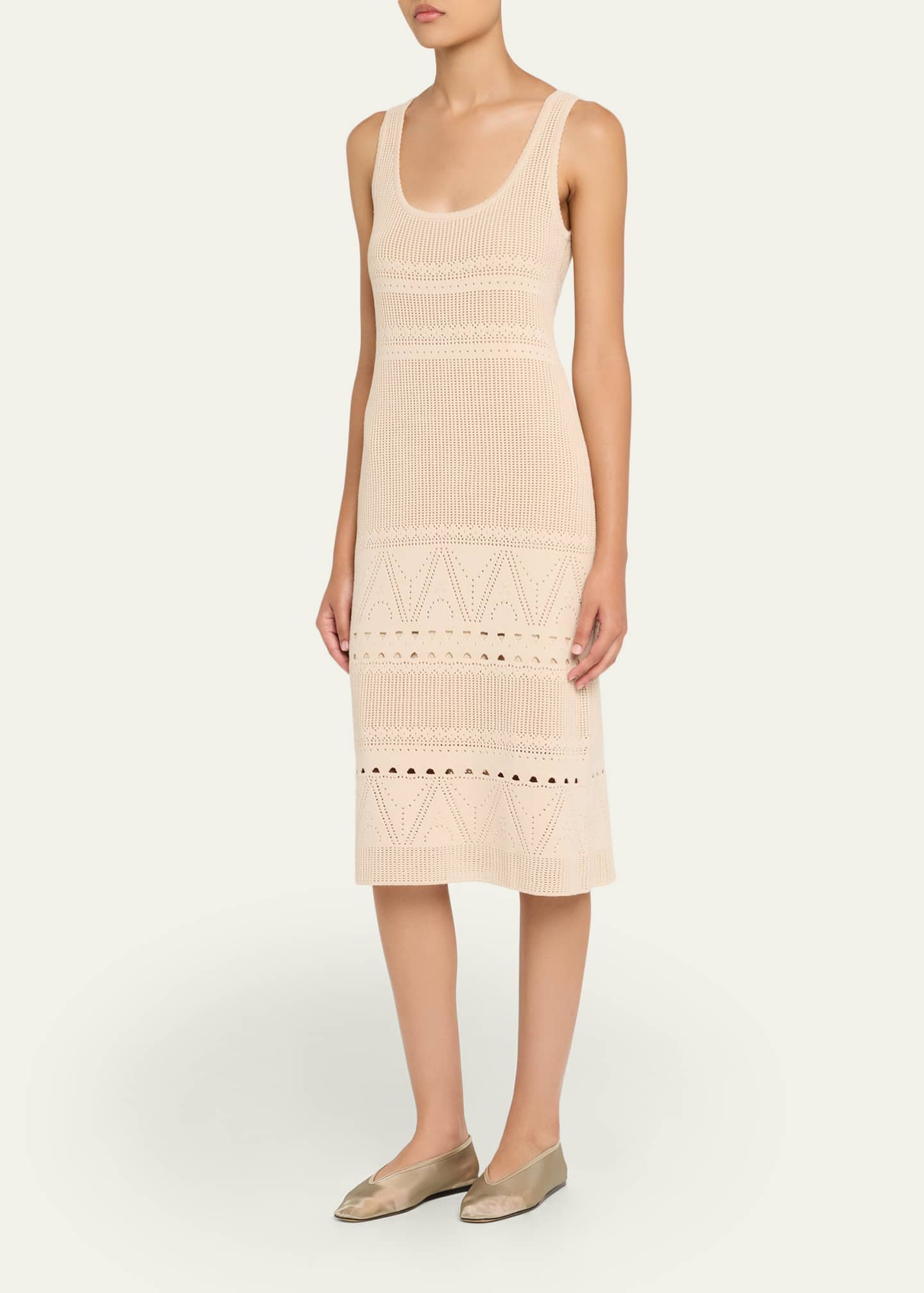 Kobi Halperin Emerson Scoop-Neck Cotton Knit Dress Image 4 of 5
