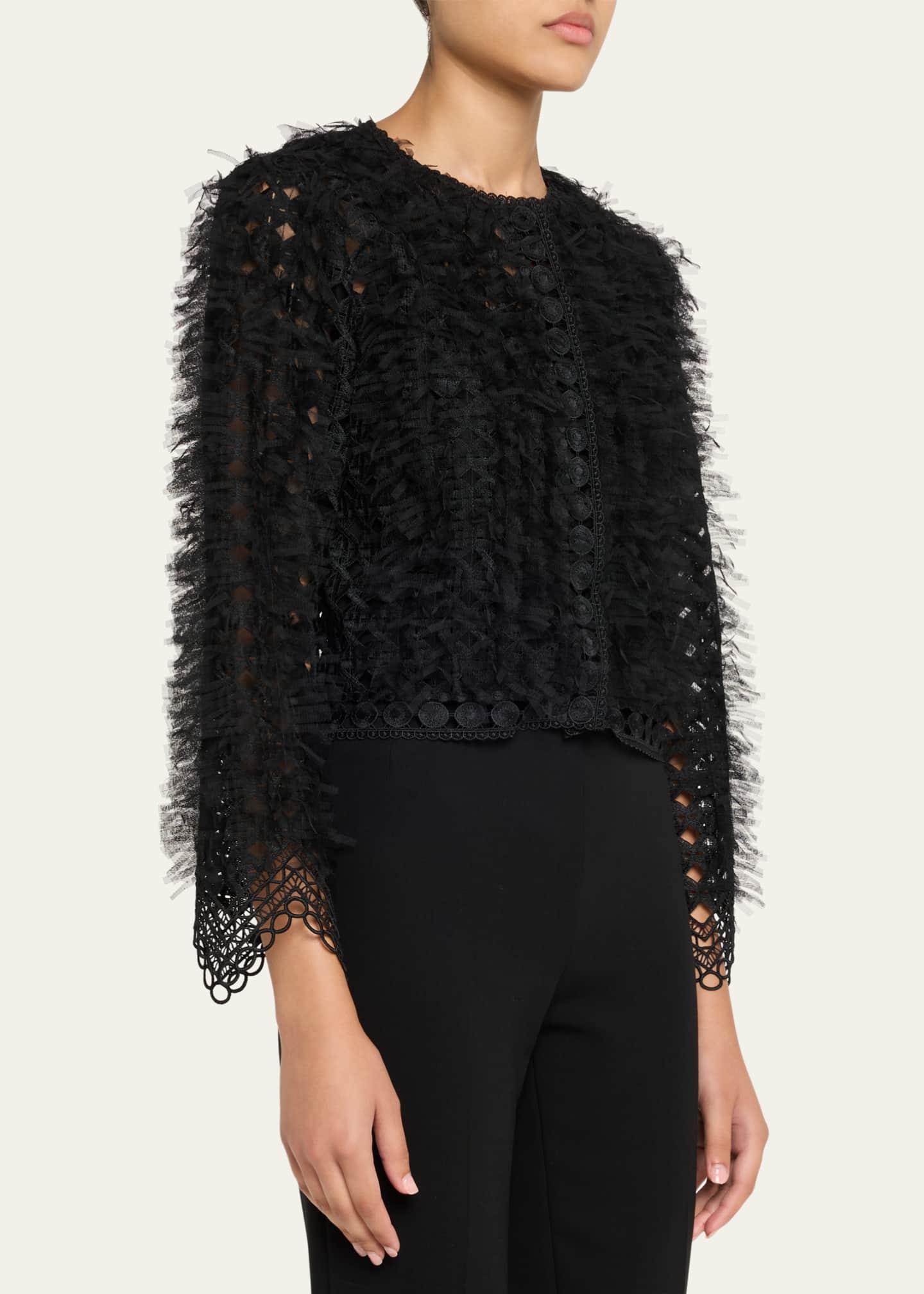 Kobi Halperin Ollie Lace Fringe Jacket Image 4 of 5