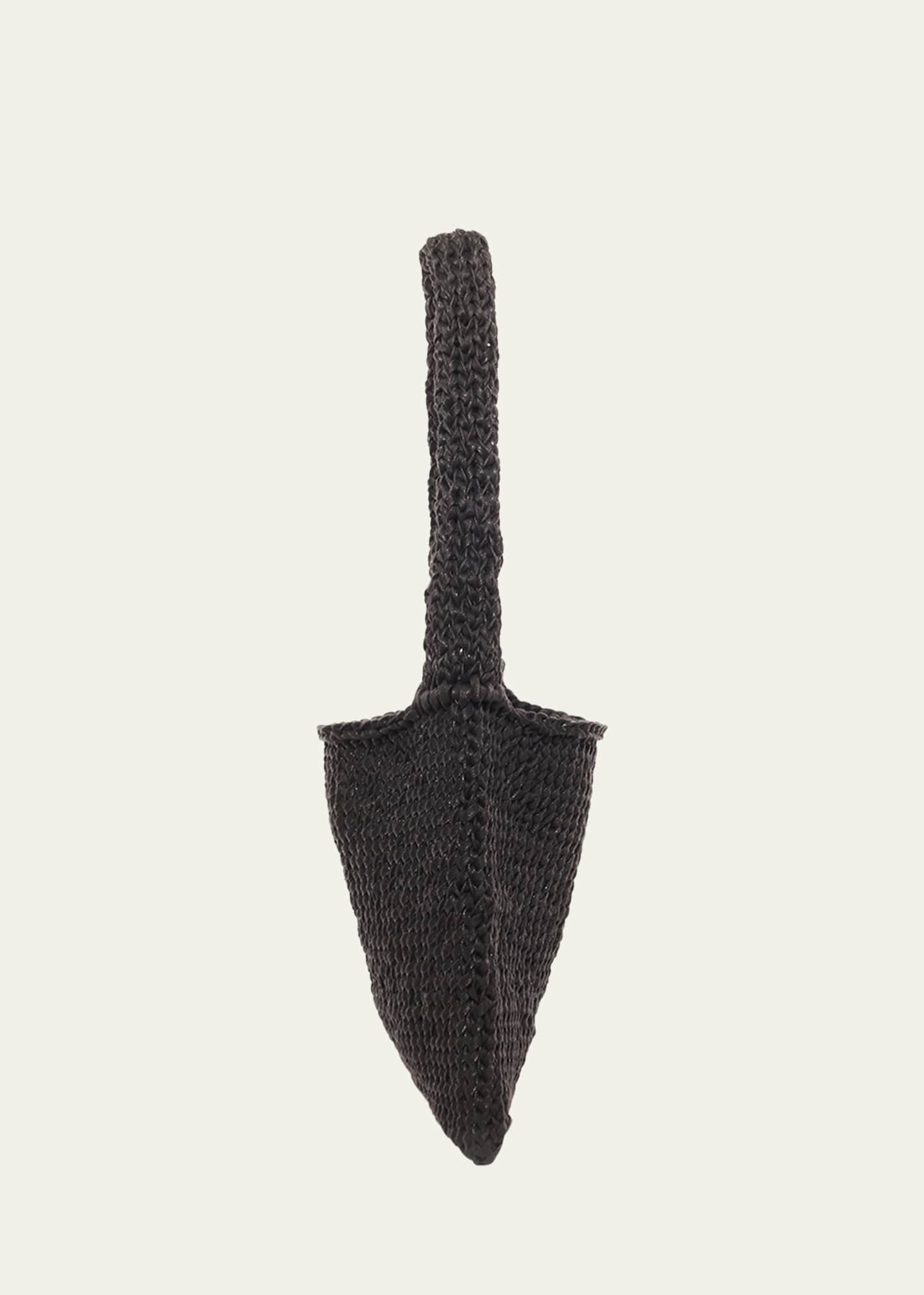 THE ROW Didion Woven Shoulder Bag in Waxed Cotton Image 2 of 2