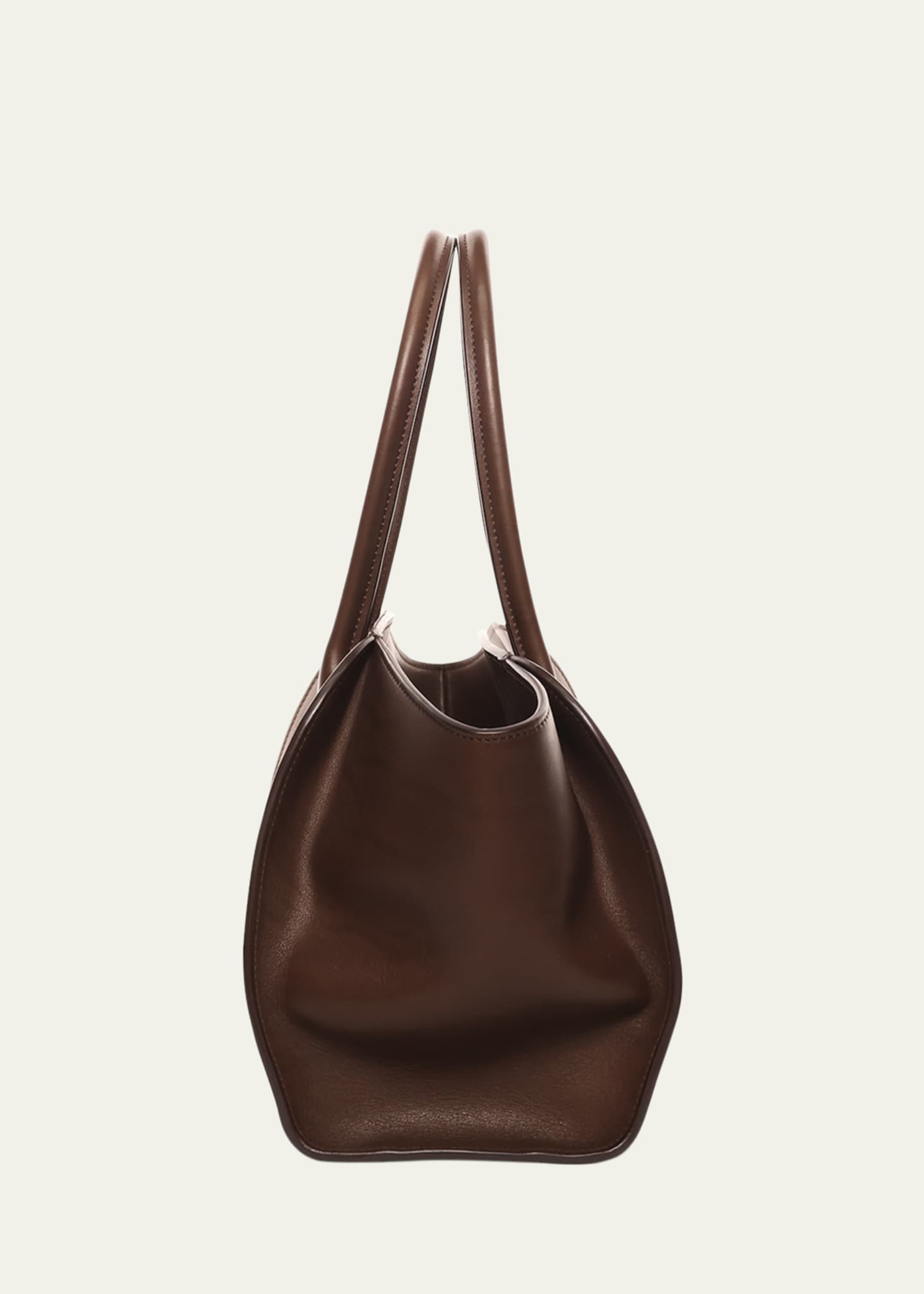 THE ROW Marlo 12 Tote Bag in Saddle Leather Image 2 of 2