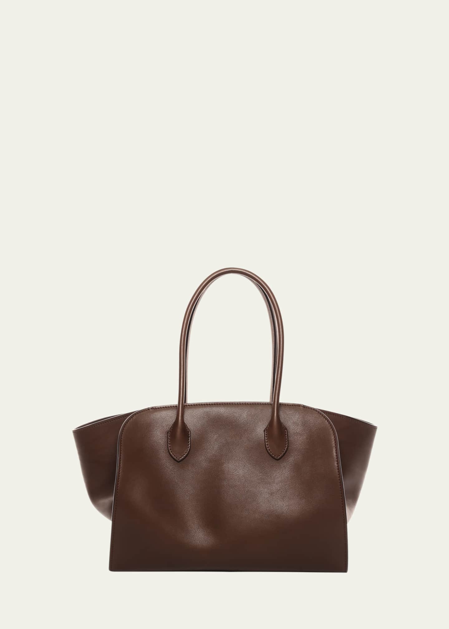 THE ROW Marlo 12 Tote Bag in Saddle Leather Image 1 of 2