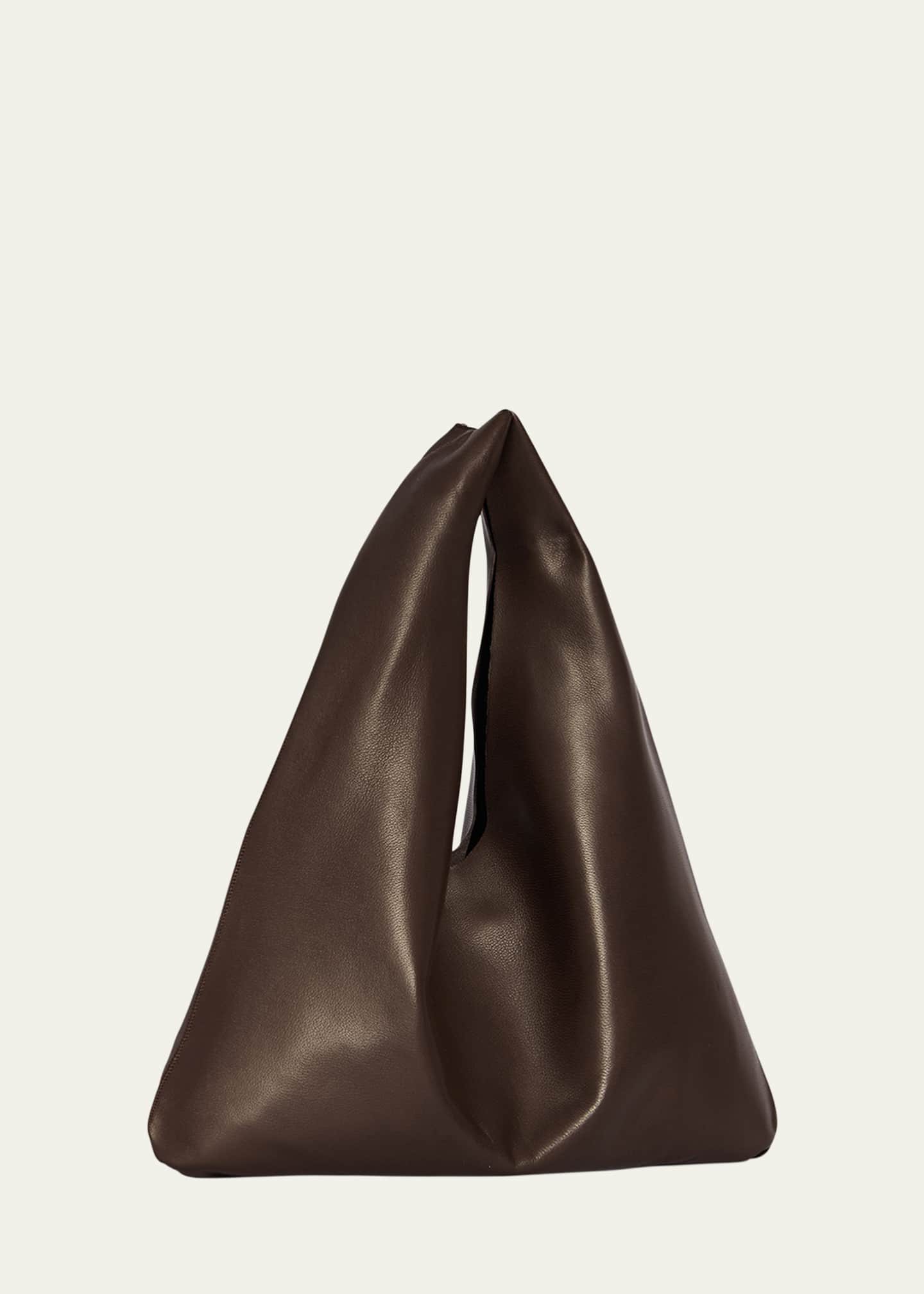 Bindle Small Shoulder Bag in Silk Leather