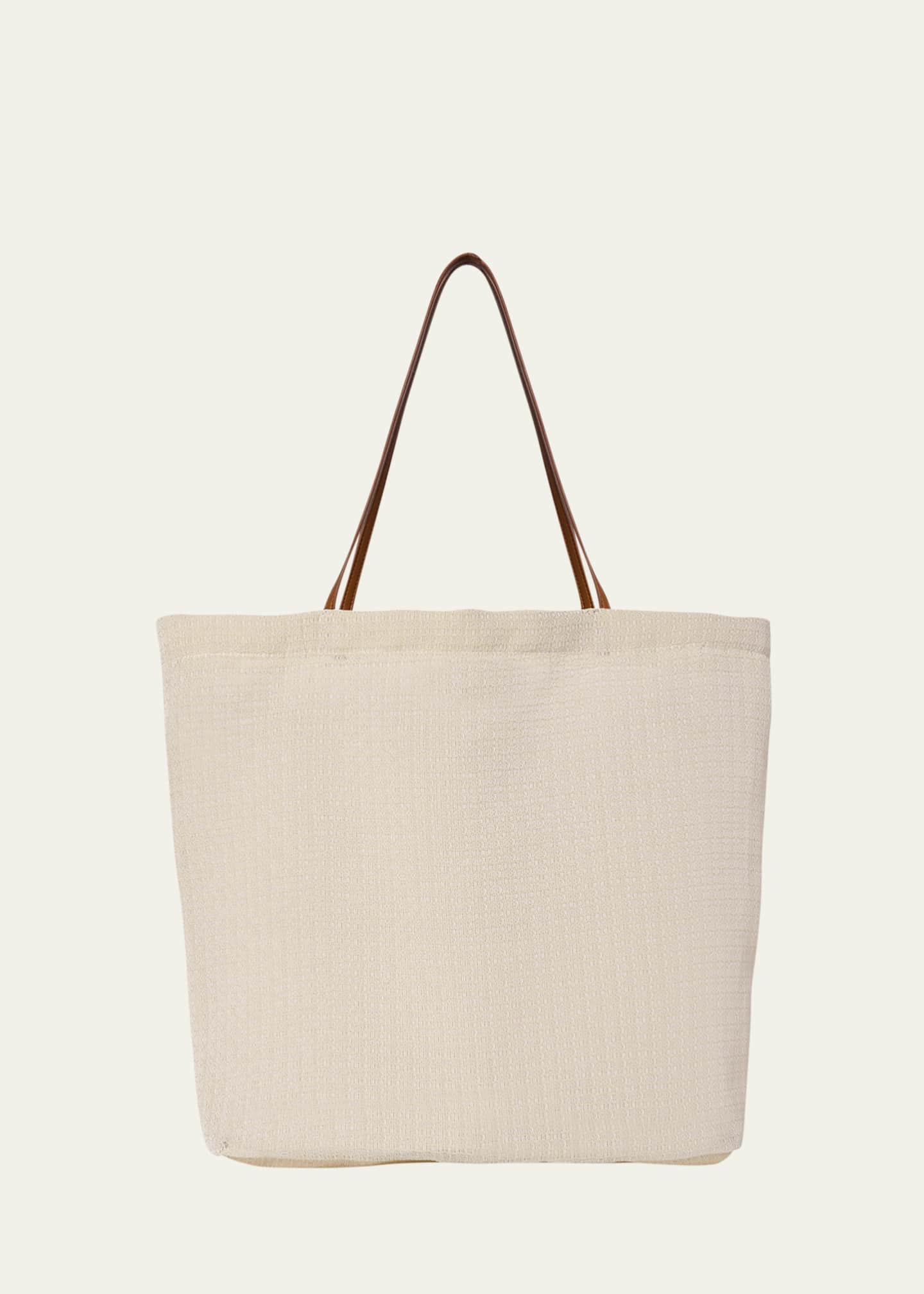 国内完売★THE ROW Barn ivory mesh tote bag THE ROW Barn Tote Bag in Vivid Mesh - Bergdorf Goodman