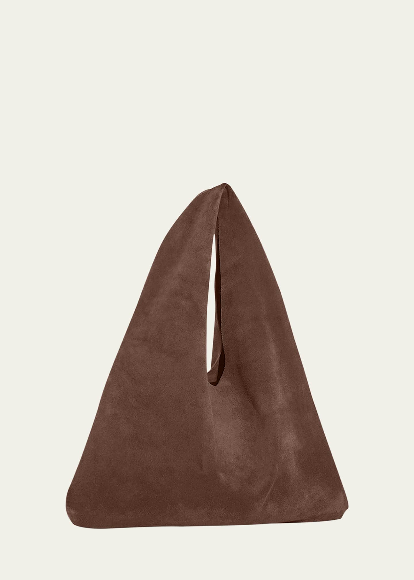 Small Bindle Top-Handle Bag in Plush Suede