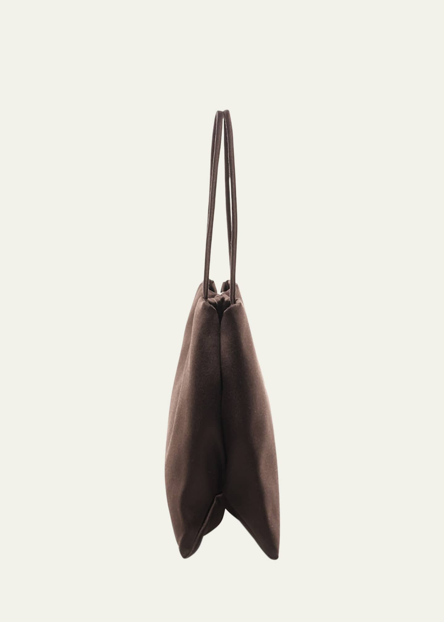 THE ROW Cecily Top-Handle Bag in Soft Satin - Bergdorf Goodman