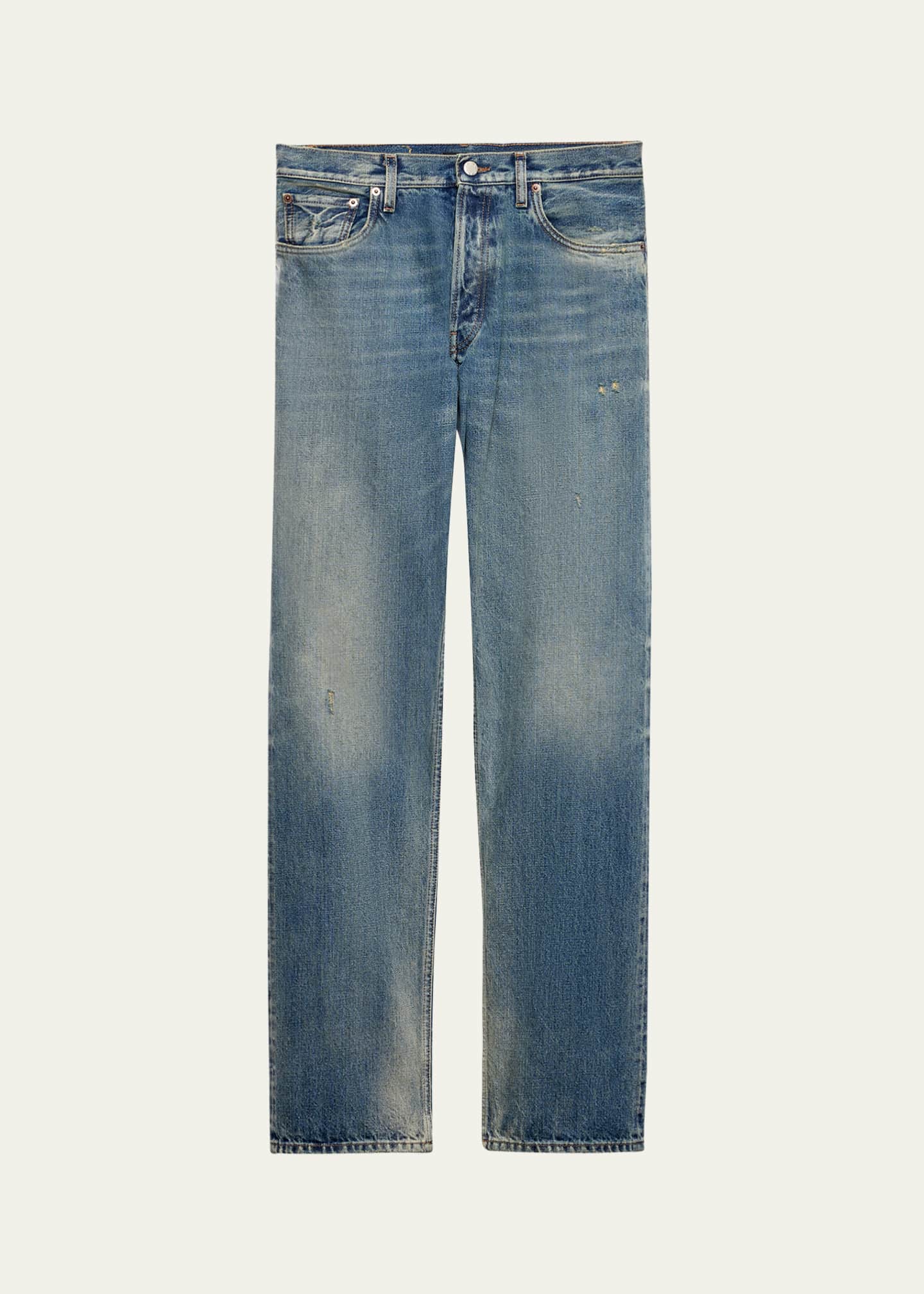 Prada Men's Distressed Denim Pants Image 1 of 5