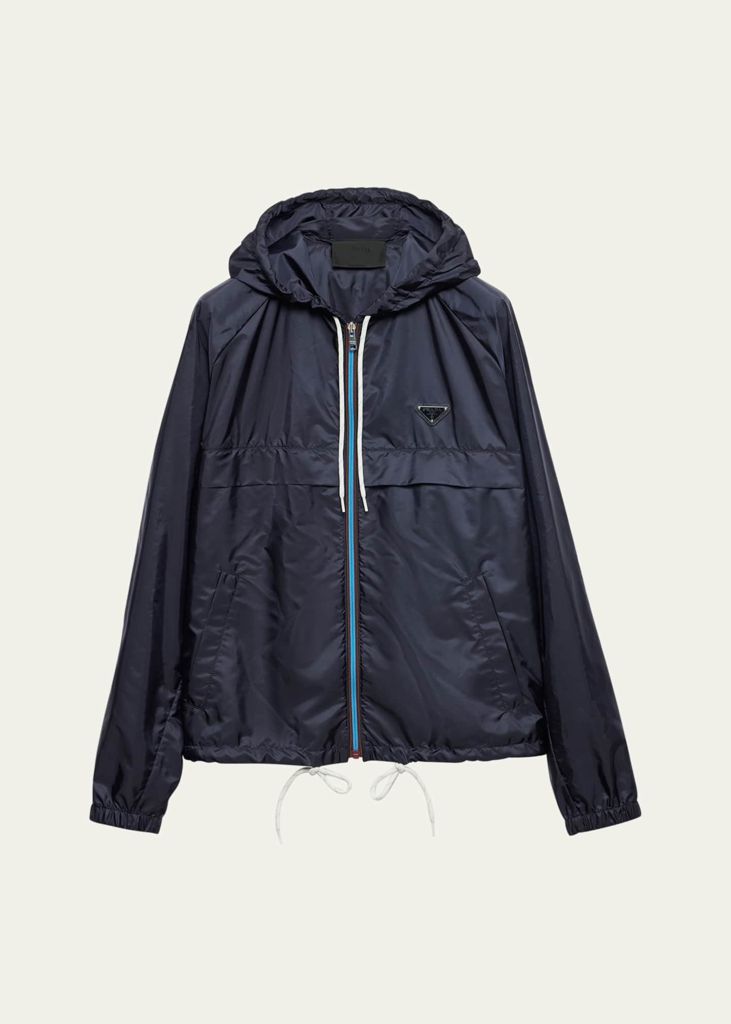 Prada Men's Re-Nylon Hooded Jacket Image 1 of 4
