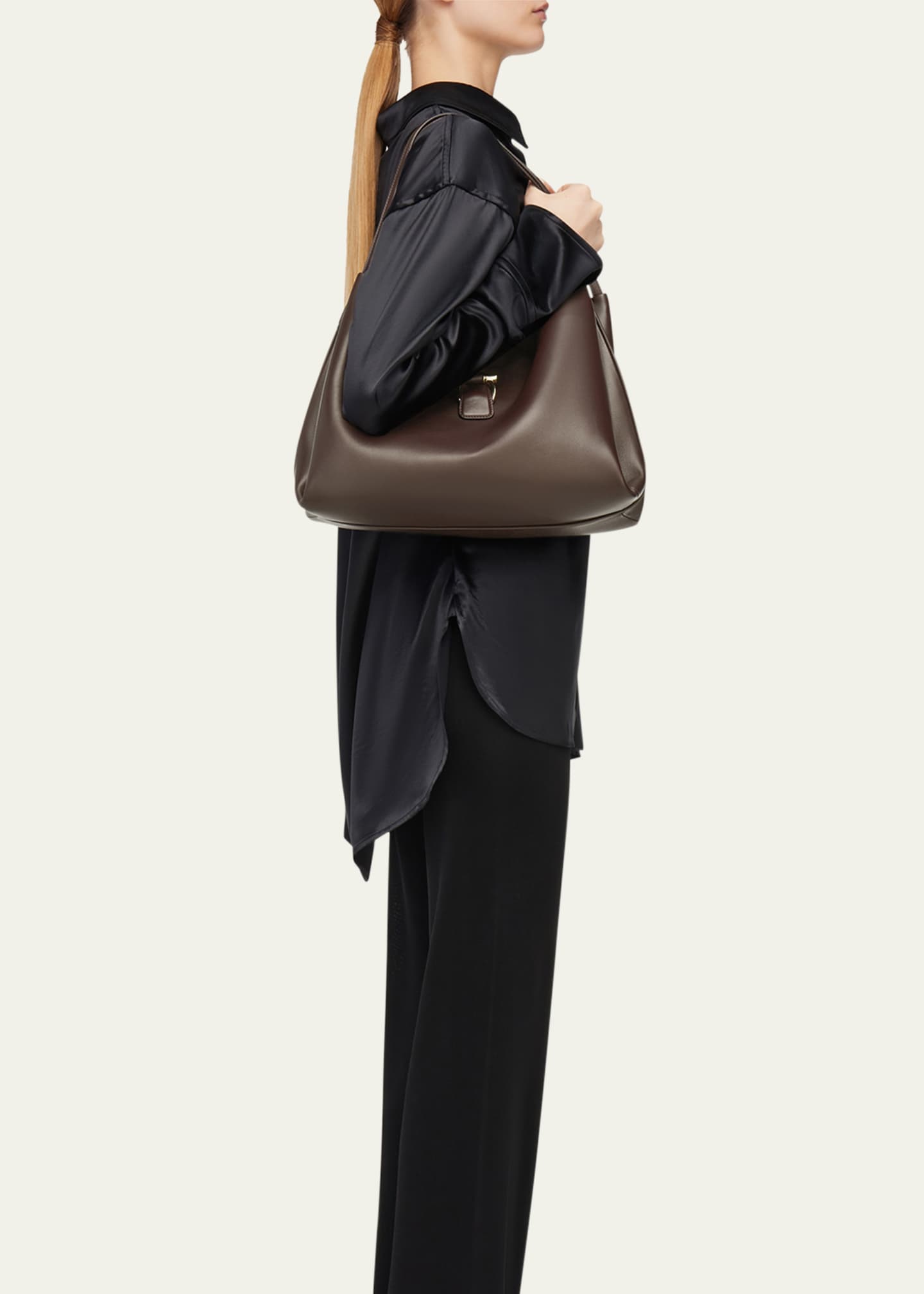 Ferragamo Medium Leather Tote Bag Image 2 of 4