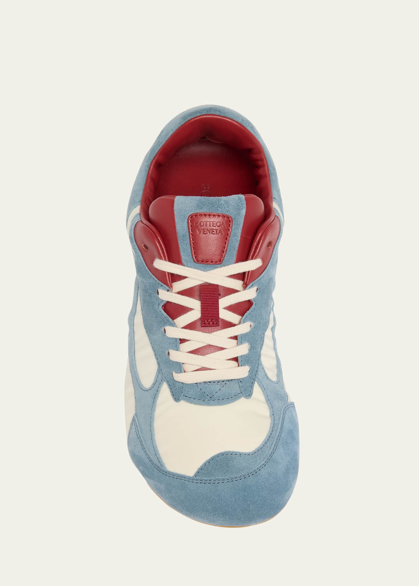 Bottega Veneta Orbit Lite Lace-Up Suede and Nylon Sneakers