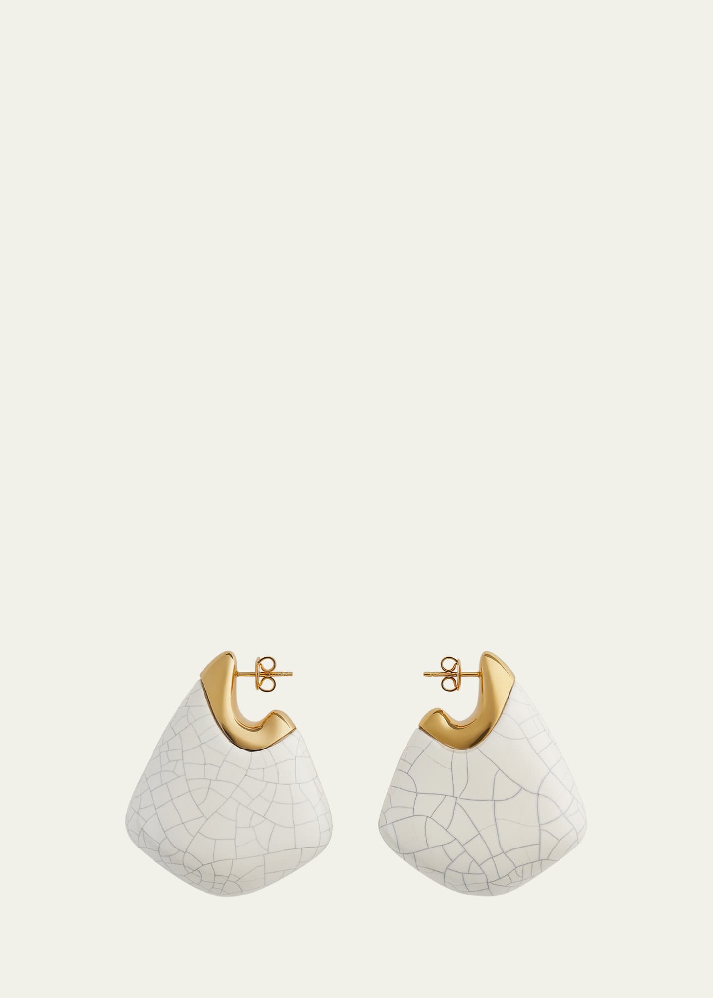 Bottega Veneta Fin Ceramic Earrings Image 1 of 4