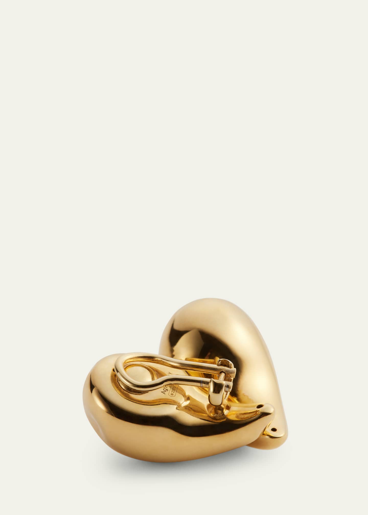 Bottega Veneta Heart Clip Earrings - Bergdorf Goodman