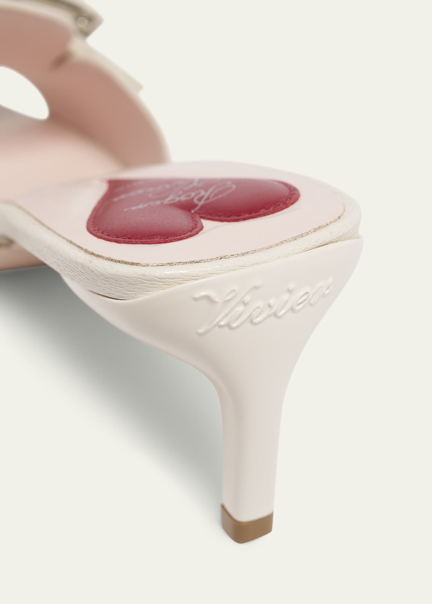Roger Vivier Patent Leather Buckle Mule Sandals Image 3 of 4