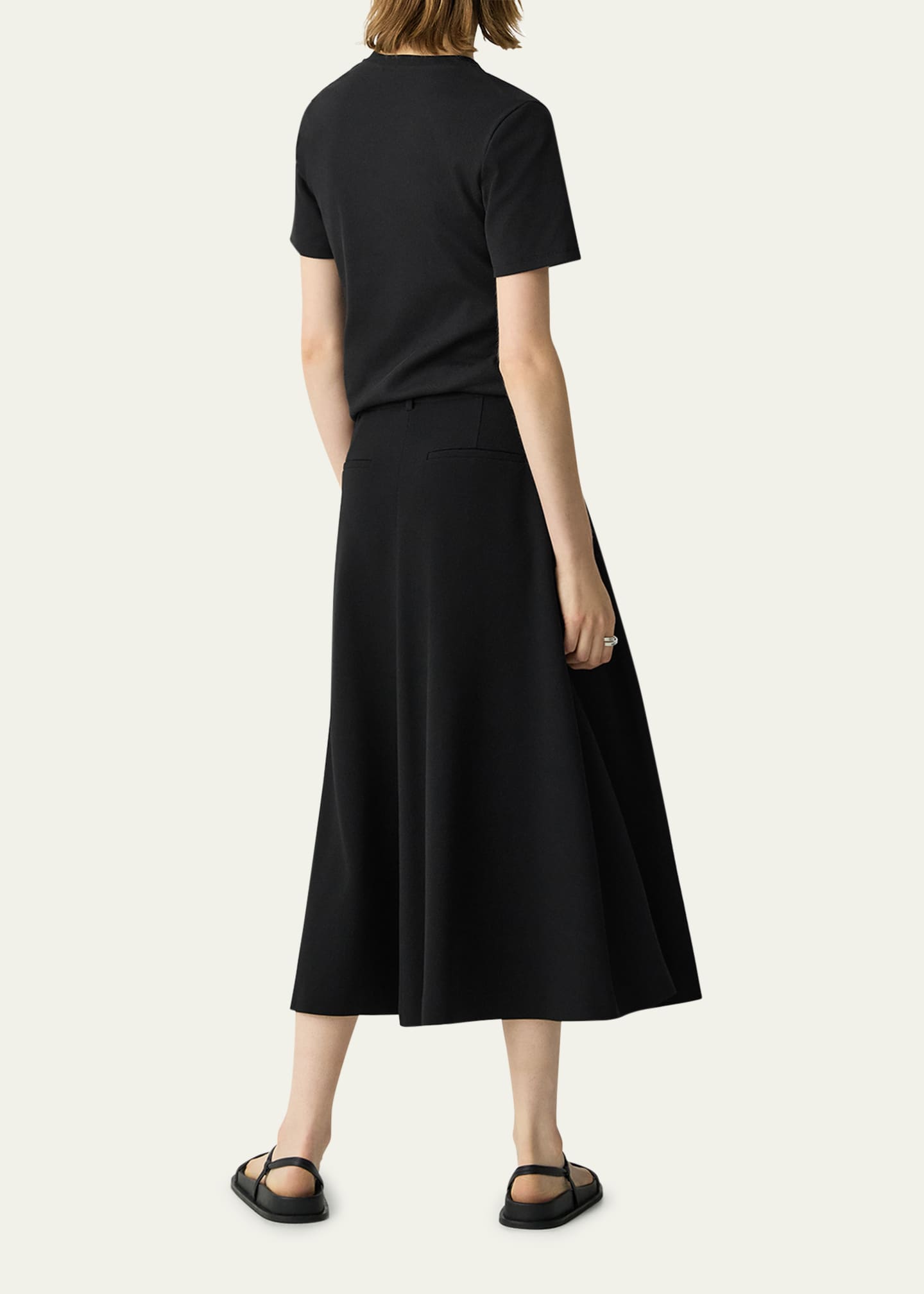 Theory Double-Pleat Trouser Maxi Skirt Image 3 of 5