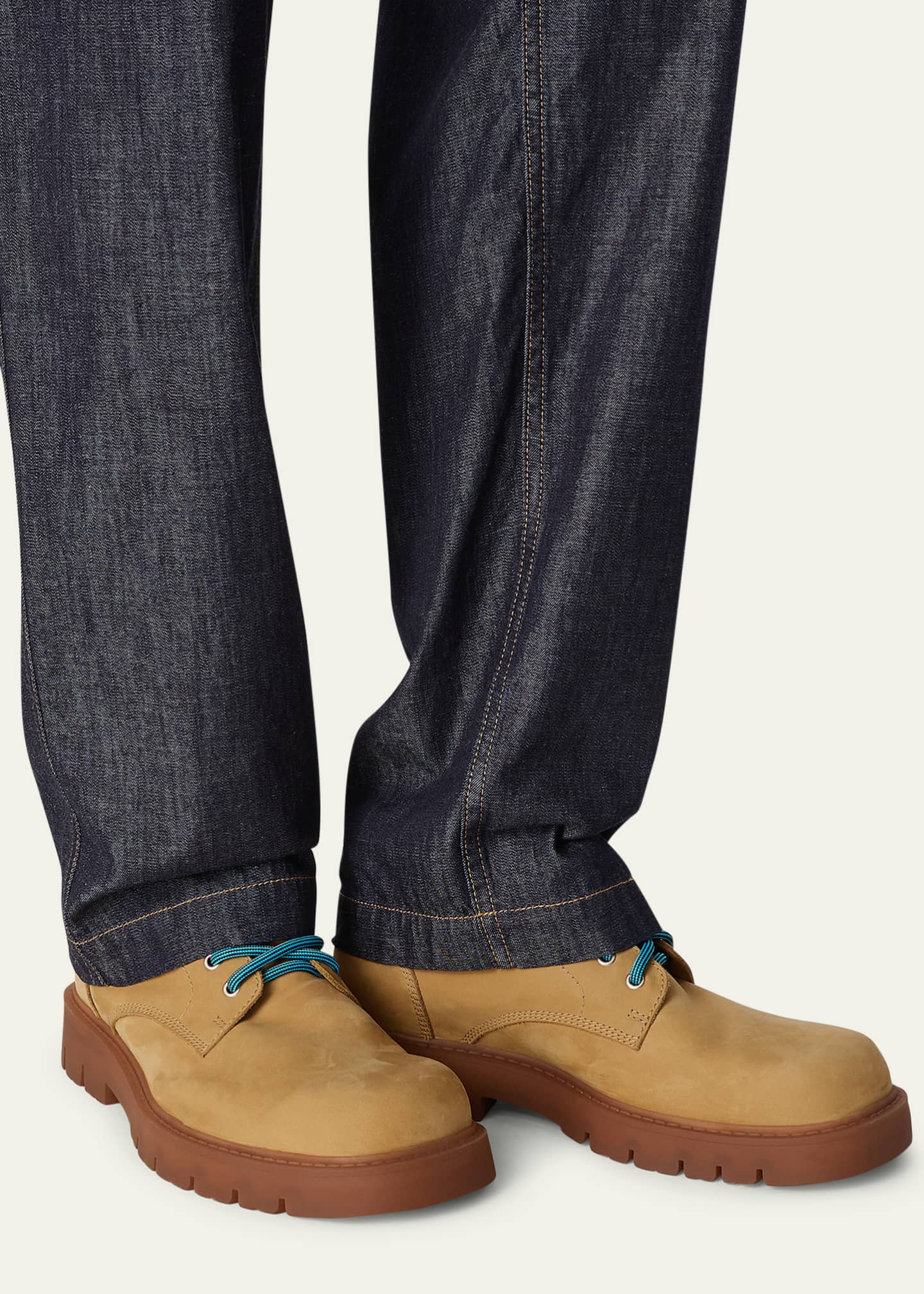 Bottega Veneta Men's Haddock Nubuck Leather Ankle Boots Bergdorf