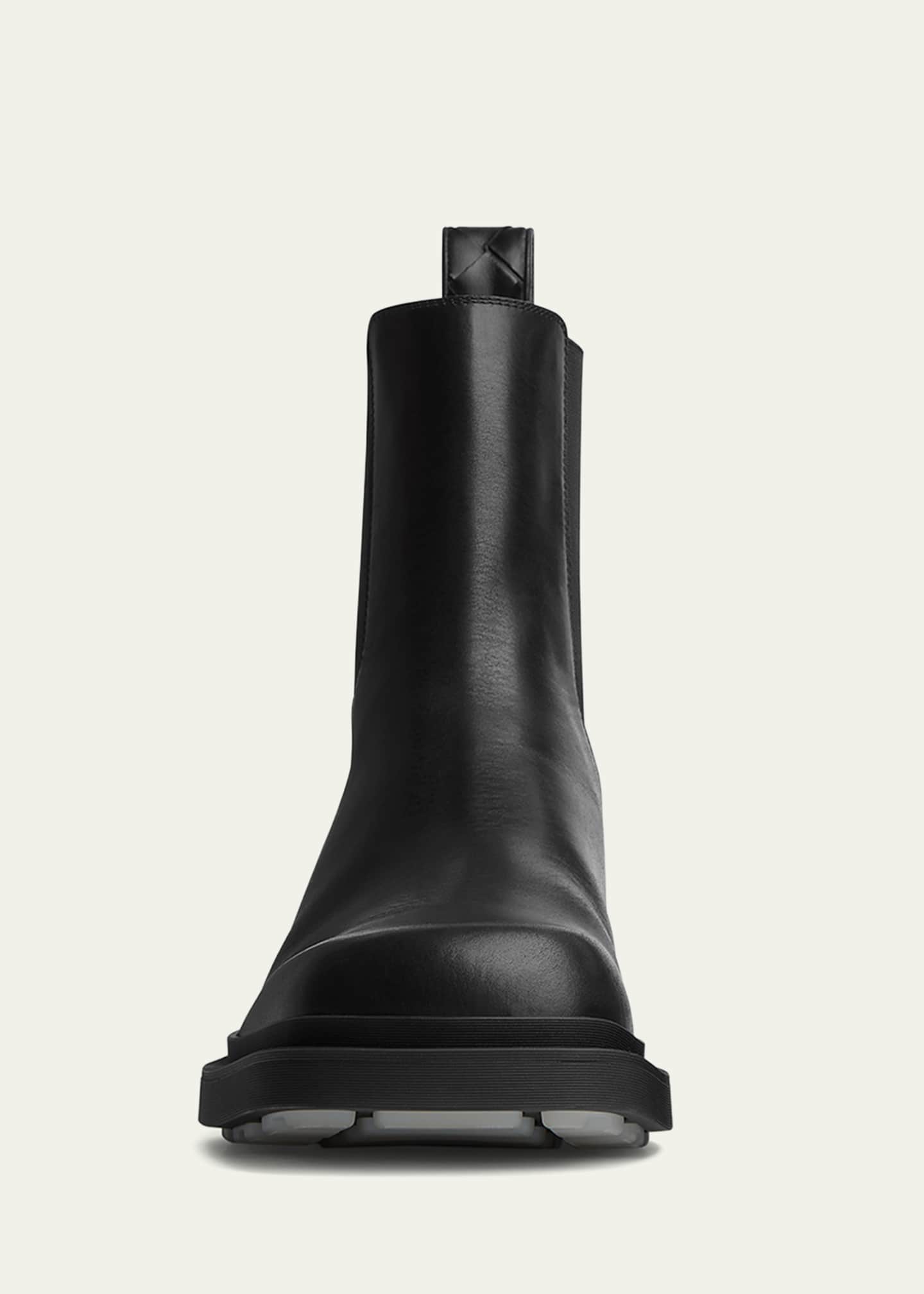 Bottega Veneta Men's Ben Smooth & Intrecciato Leather Chelsea