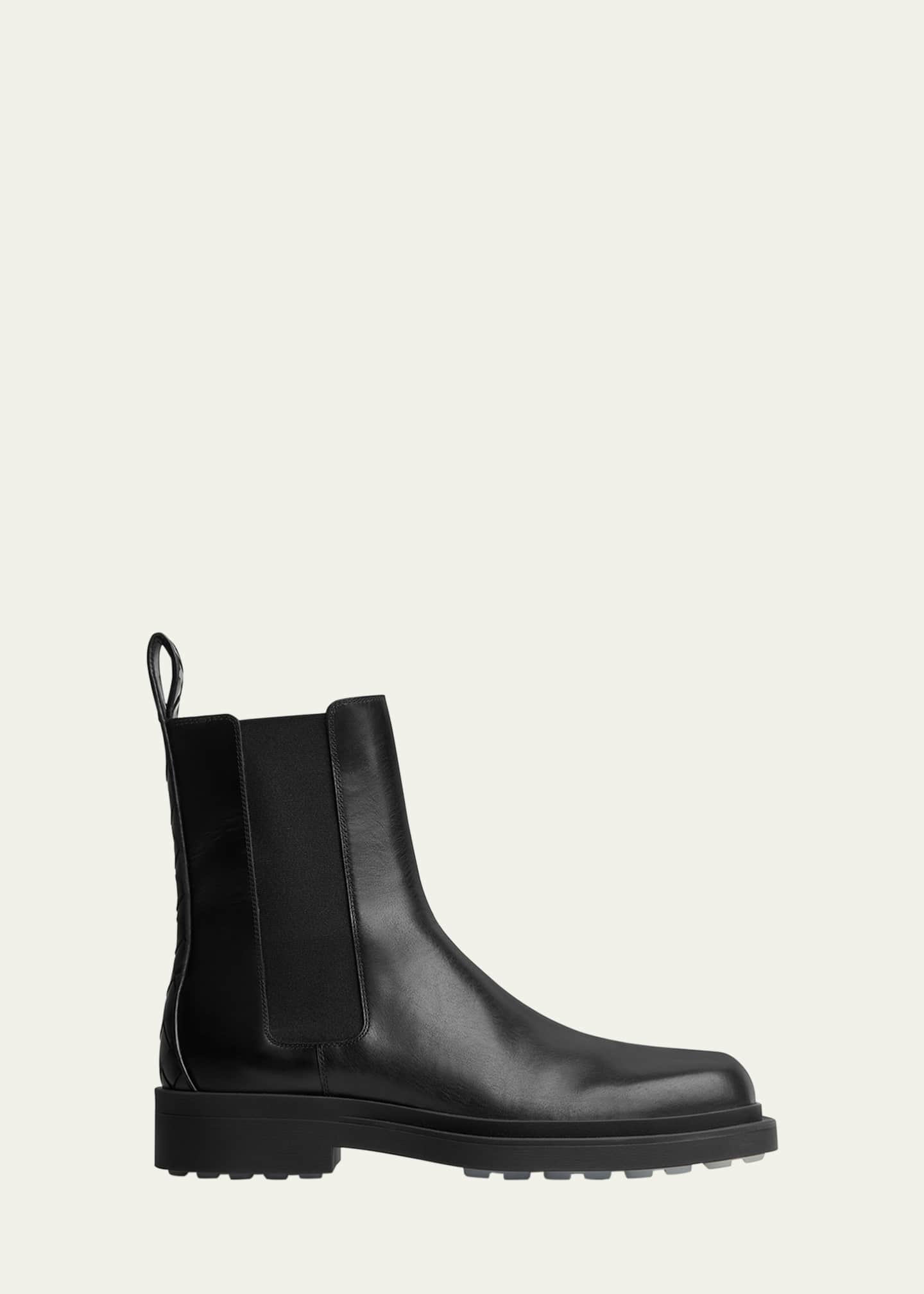Bottega Veneta Men's Ben Smooth & Intrecciato Leather Chelsea