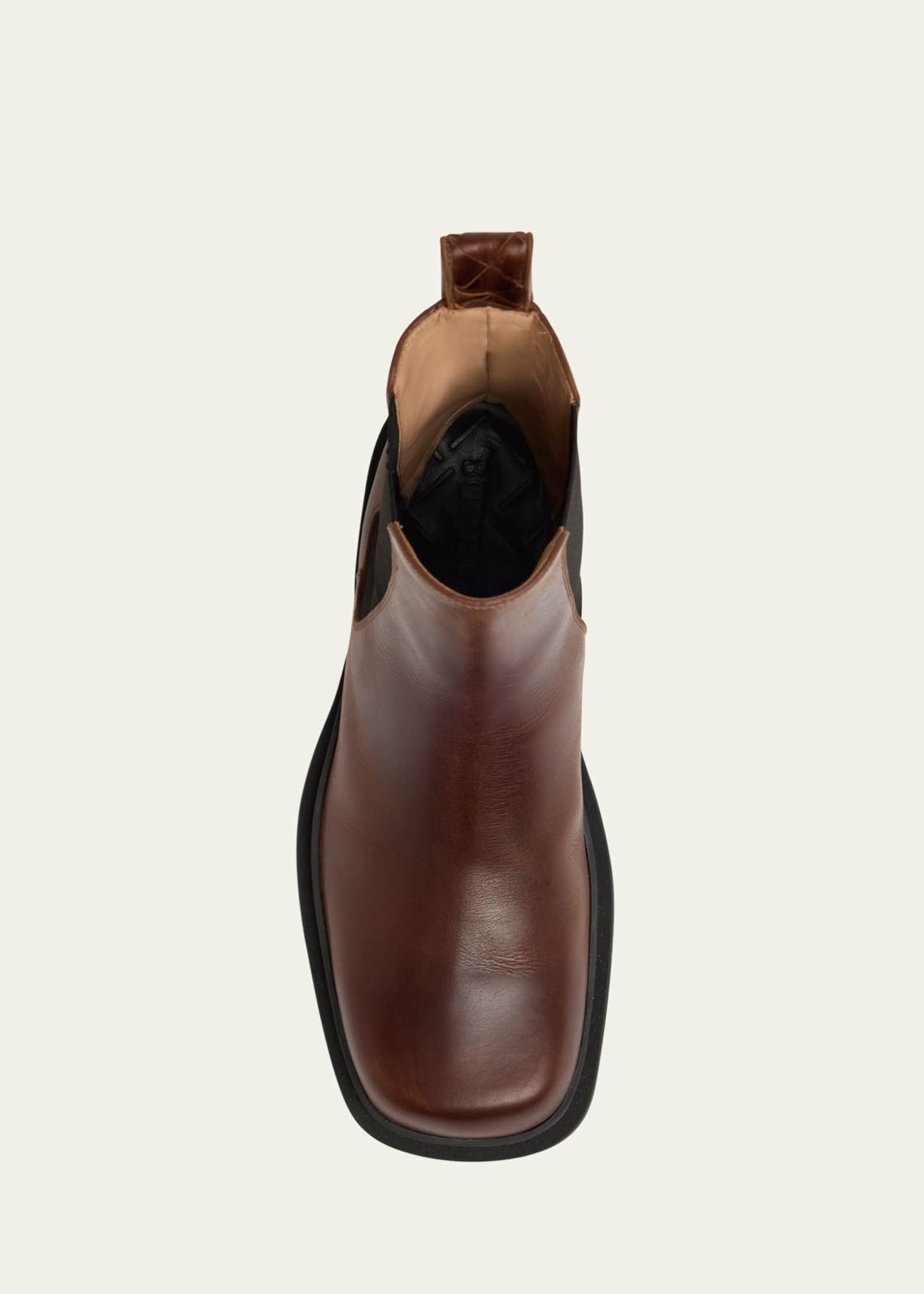 Bottega Veneta Men's Ben Smooth & Intrecciato Leather Chelsea