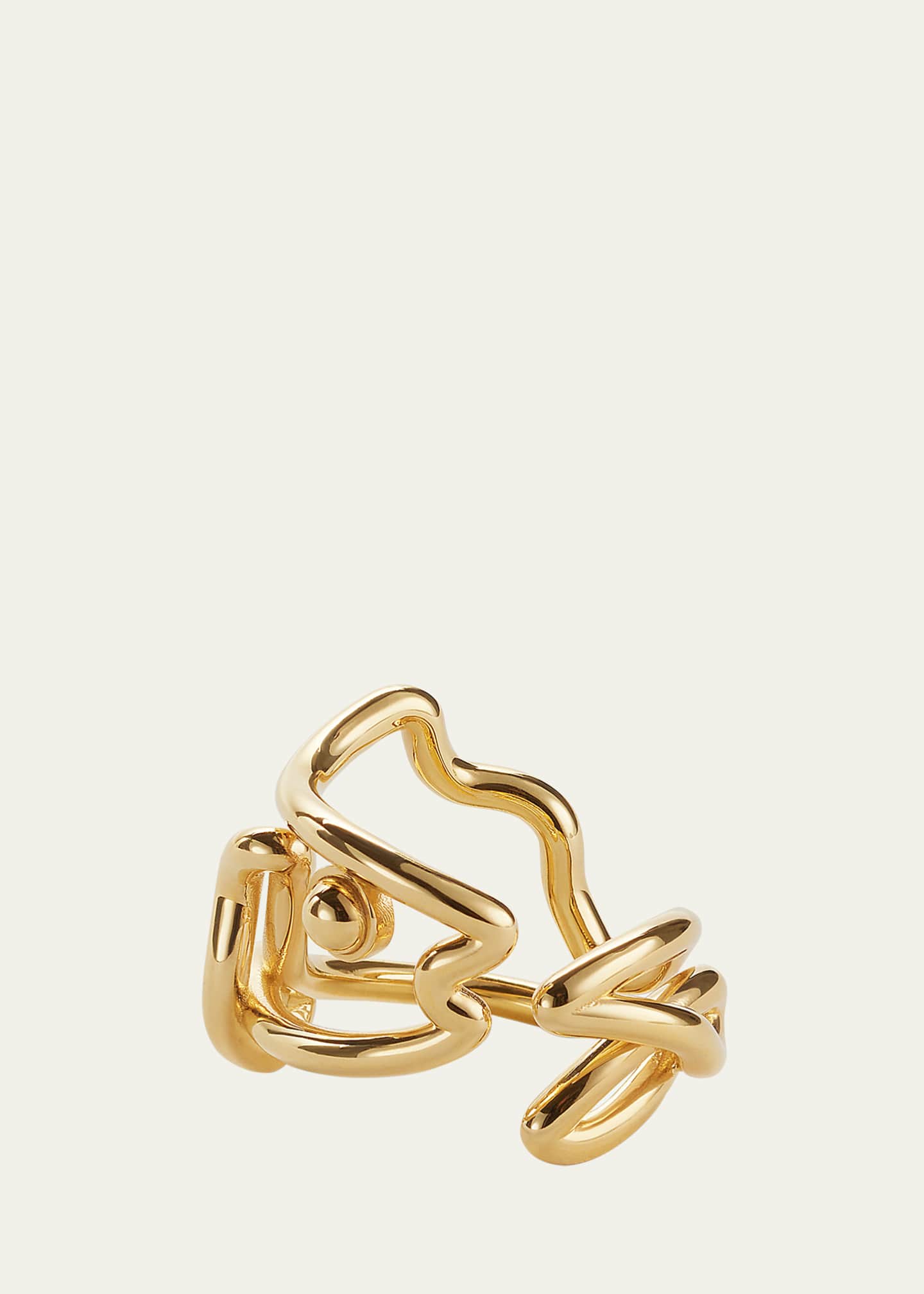 Bottega Veneta Open Fish Ring Image 1 of 4