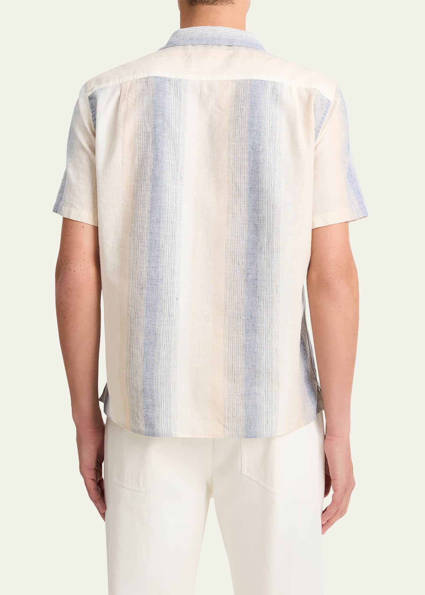 Vince Men's Striped Cabana Shirt Image 3 of 4