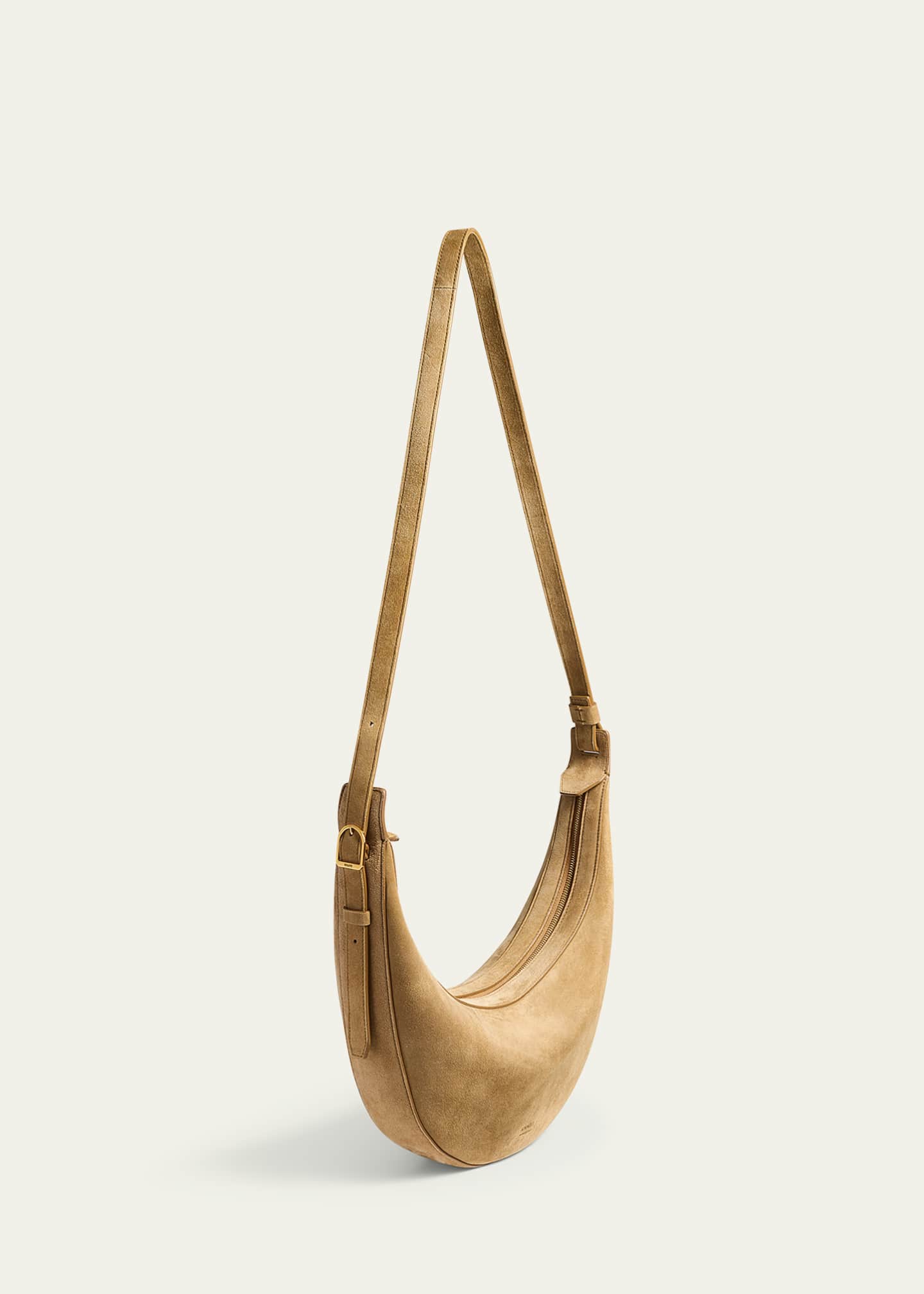 Khaite Augustina Small Suede Crossbody Bag Image 2 of 3