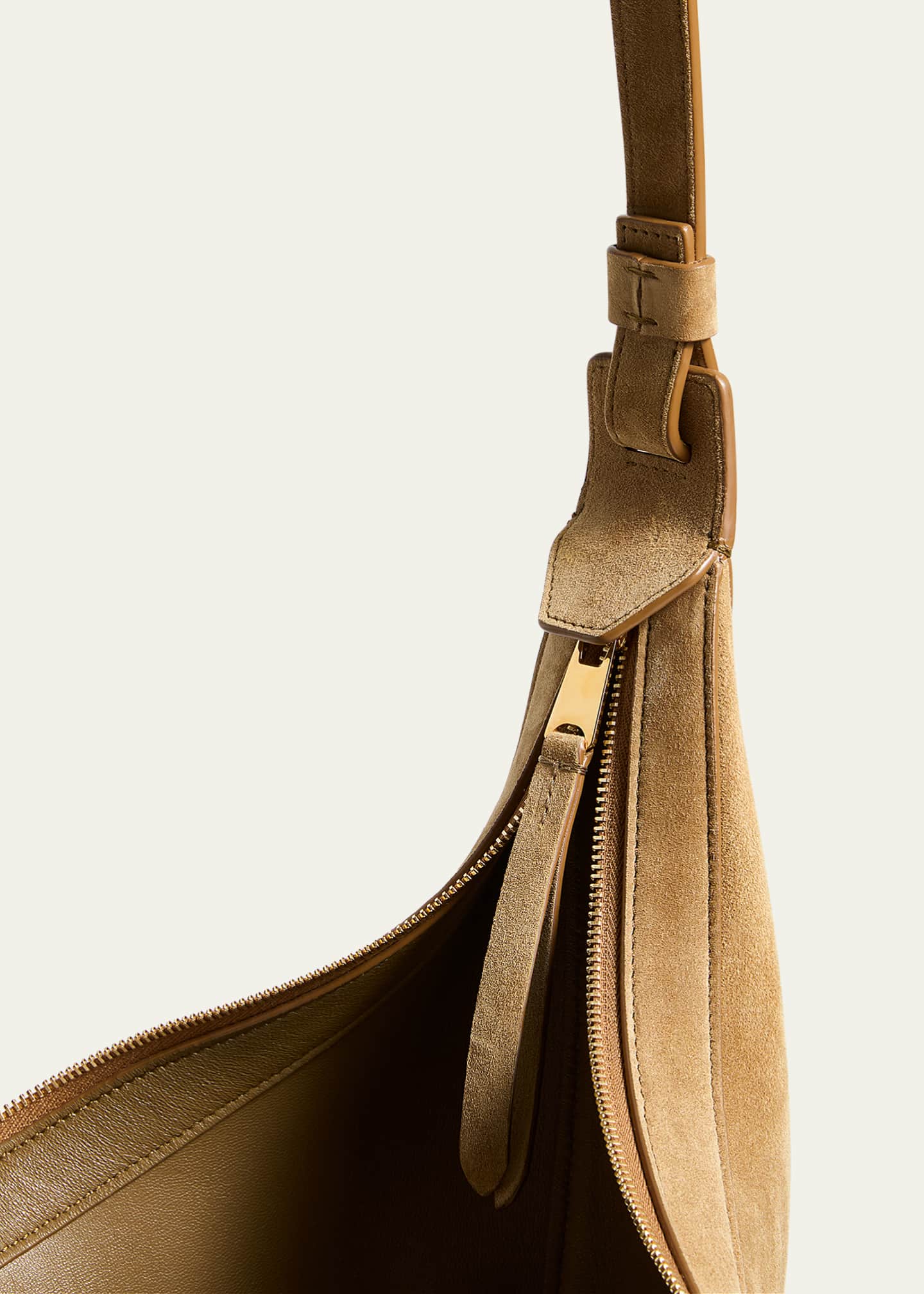 Khaite Augustina Small Suede Crossbody Bag Image 3 of 3