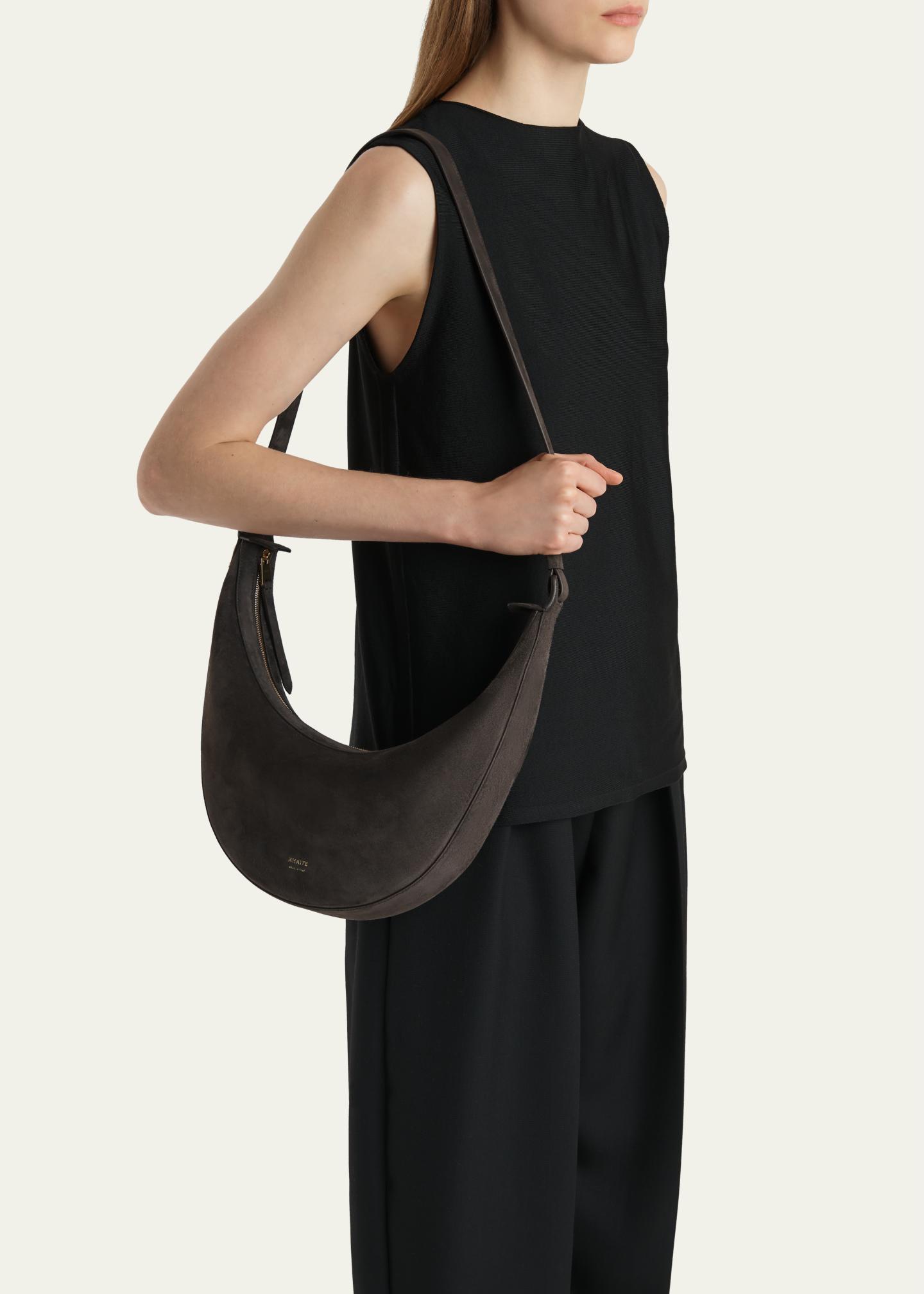 Khaite Augustina Small Suede Crossbody Bag - Bergdorf Goodman