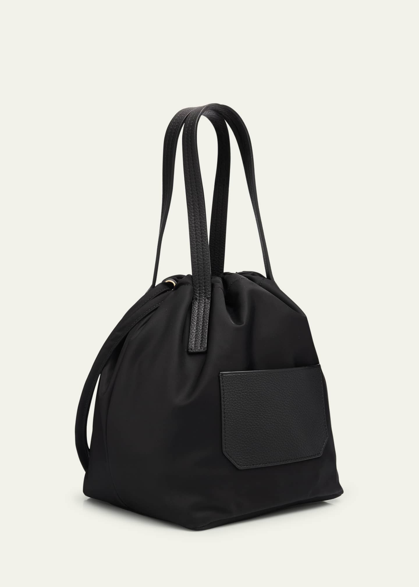 Khaite Rory Nylon Drawstring Bucket Bag Image 3 of 6