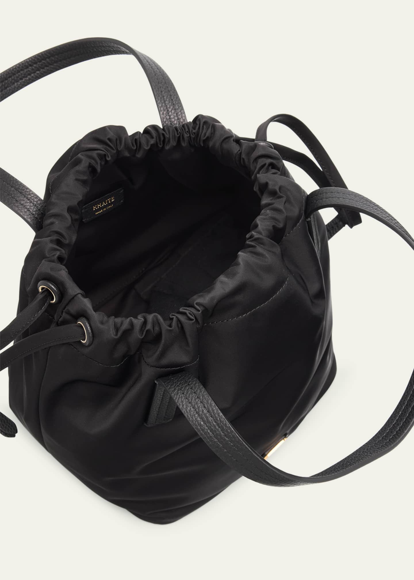 Khaite Rory Nylon Drawstring Bucket Bag Image 4 of 6